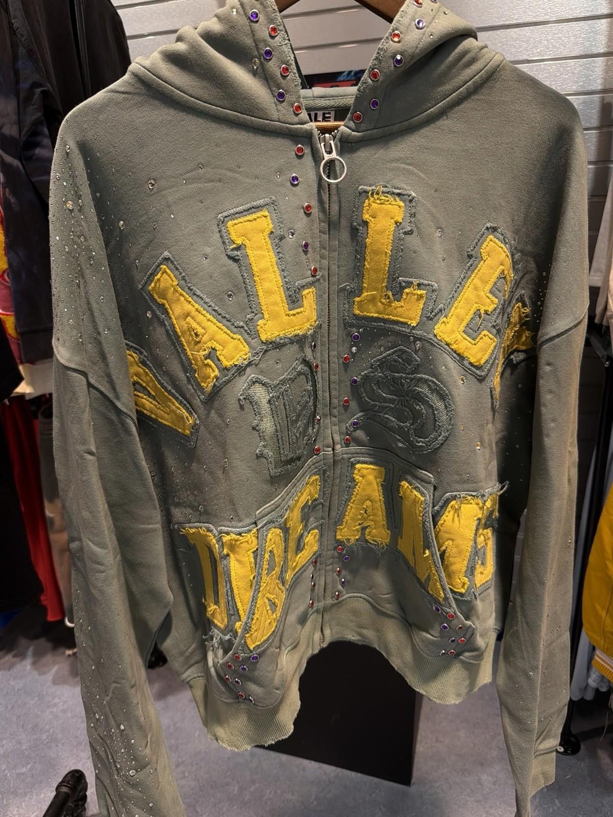 Vale XXL Vale Zip Up Green Stone Studded Hoodie Authentic Valley Size US XXL / EU 58 / 5 - 1 Thumbnail