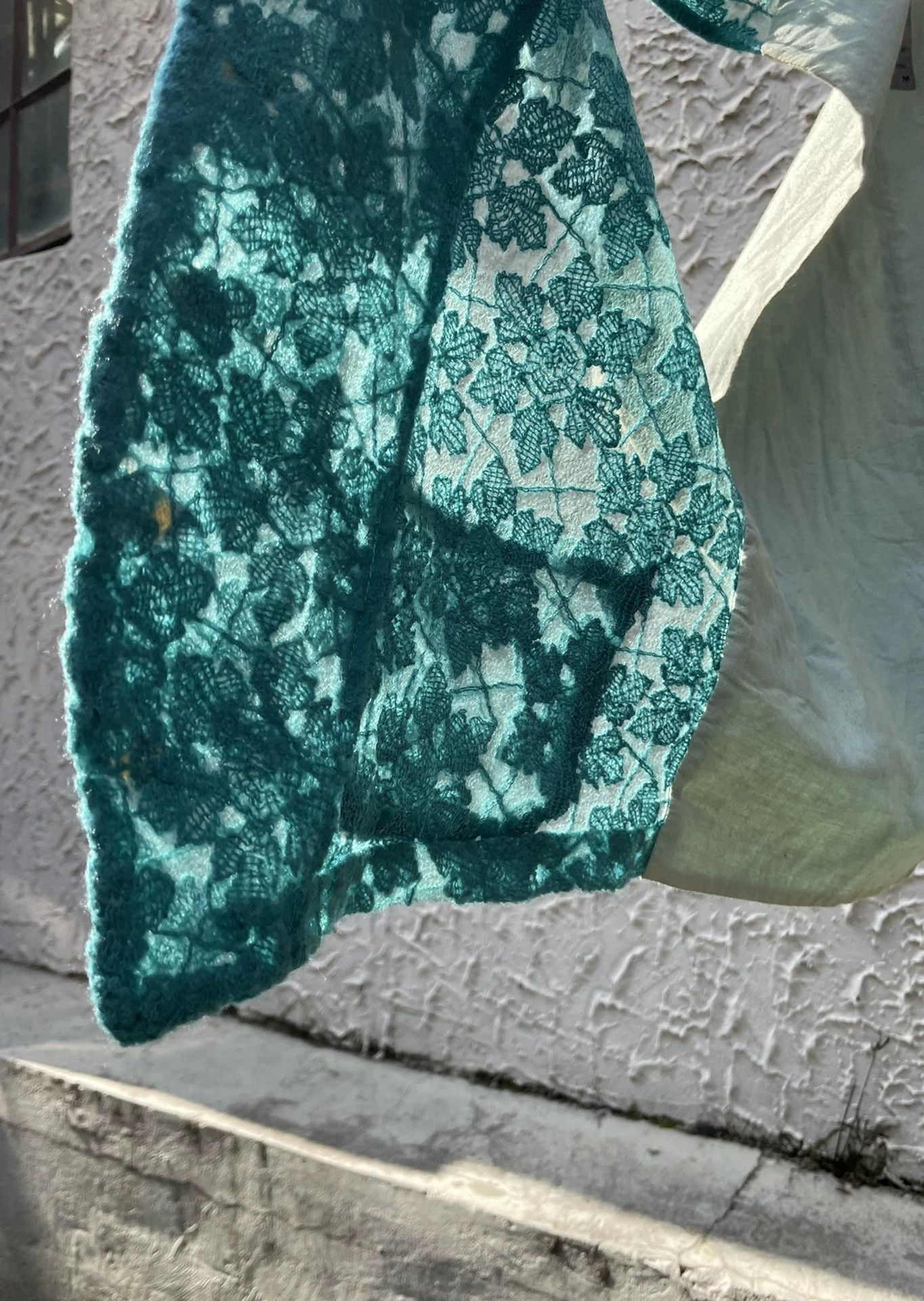 Yohji Yamamoto YOHJI YAMAMOTO 1992ss Teal Openwork Knit Vest M Size US M / EU 48-50 / 2 - 3 Thumbnail