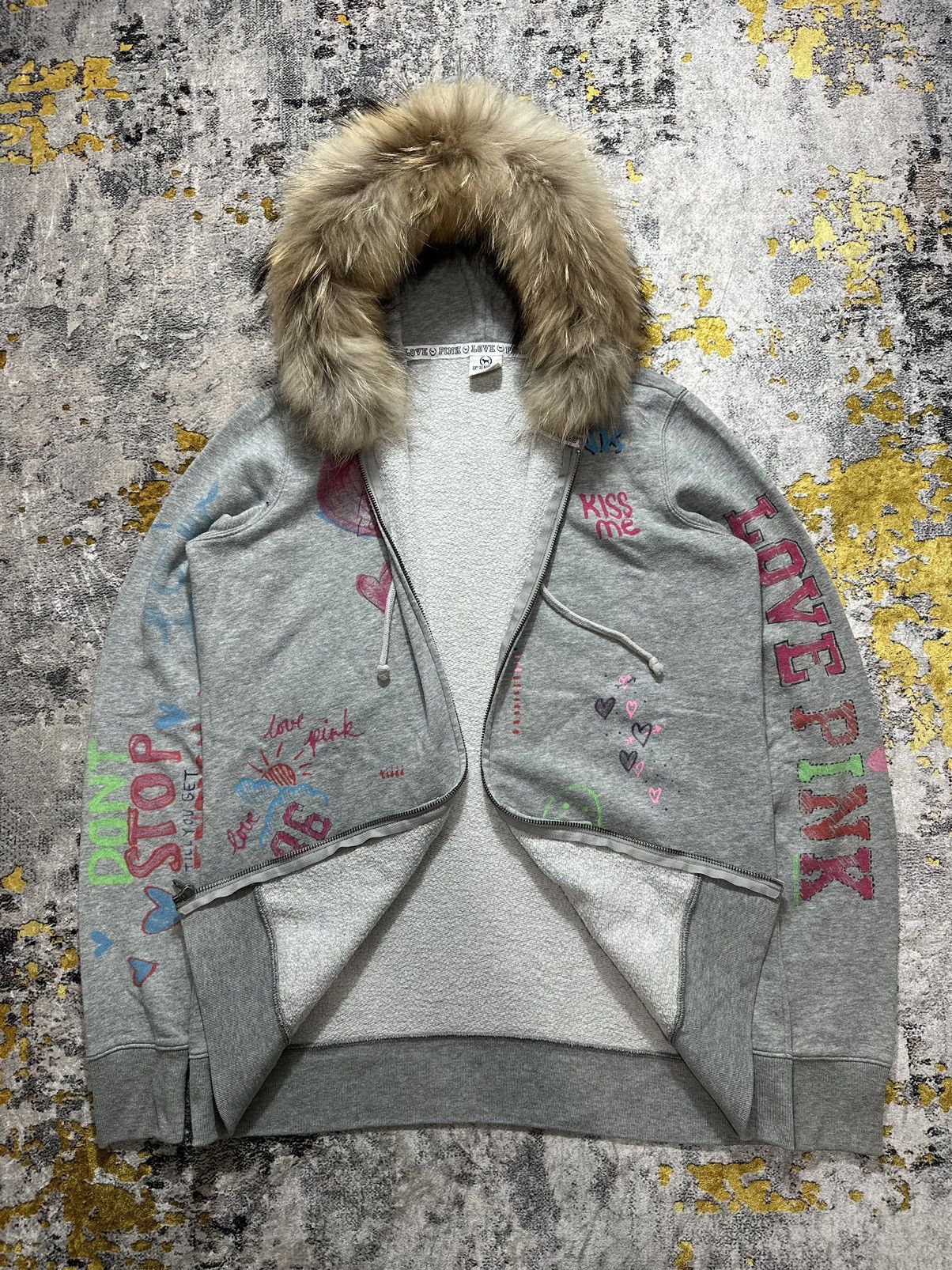 Japanese Brand VERY NICE DESIGN FUR ZIP HOODIE IFSIXWASNINE LGB STYLE Size US L / EU 52-54 / 3 - 6 Thumbnail