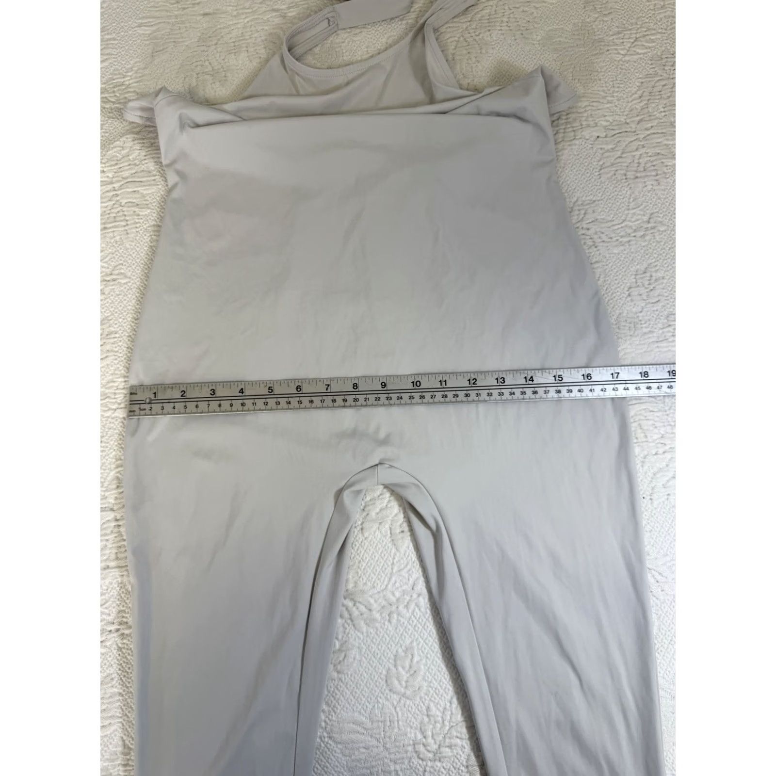 Vintage KHY By Kylie Jenner Capri Catsuit Large Gray Jumpsuit Halter Neck Lt NWT Size 36" / US 14 / IT 50 - 4 Thumbnail