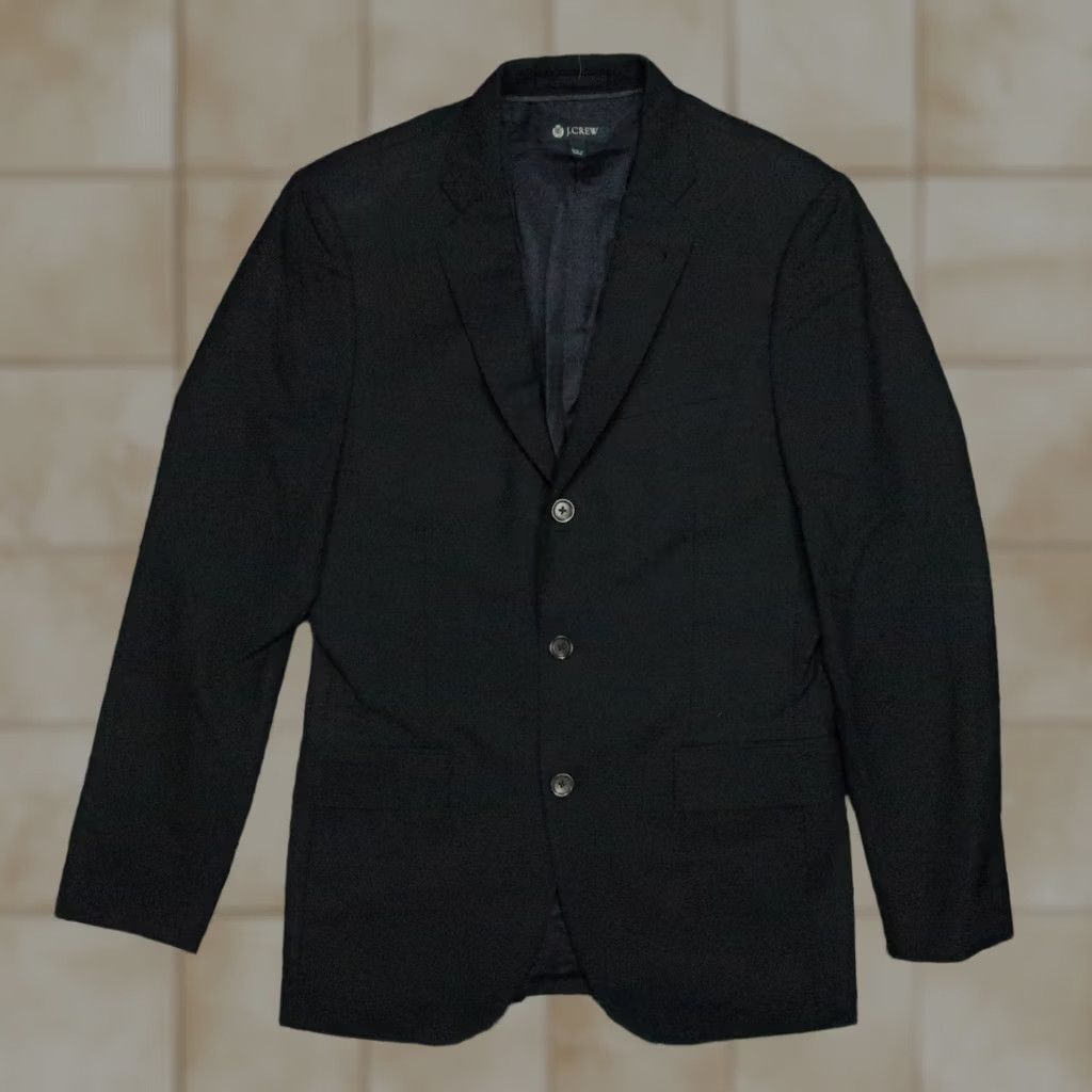 J.Crew J.CREW Blazer Mens 36R Blue Wool Notch Lapel Single-Breasted 2-Button 4-Button Pocketed Lined Dry Clean Only Jacket Coat Sport Coat Vintage: No Size 36R - 1 Thumbnail