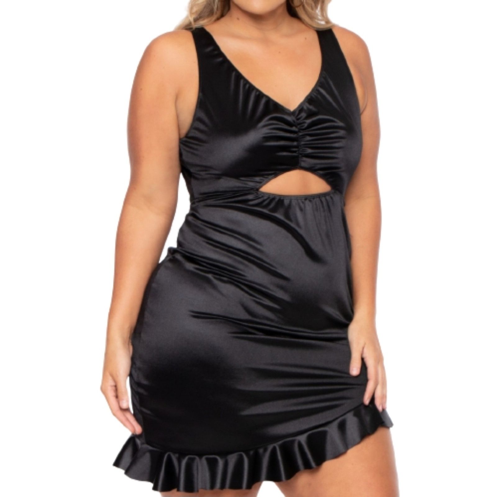 Other CURVY SENSE ☆ MIRANDA ☆ BLACK SATIN LBD ☆ 4x ☆ NIP Size 4XL / US 24-26 - 4 Thumbnail