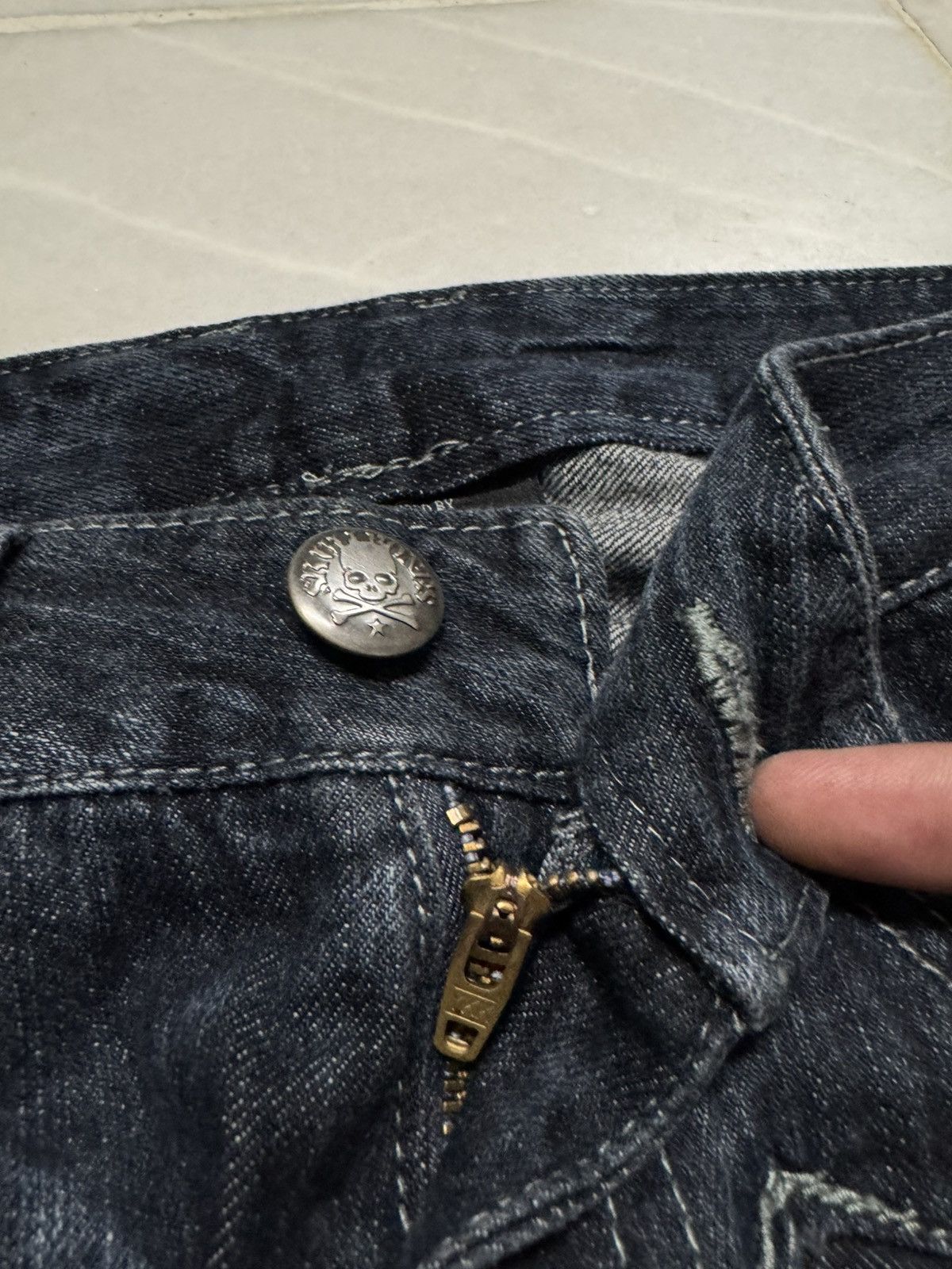 Japanese Brand 💥SICK Faded Jean Double Focus Multipocket Insane Pocket Rare Size US 30 / EU 46 - 9 Thumbnail