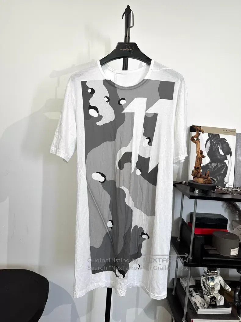 Boris Bidjan Saberi Boris Bidjan Saberi Camouflage Print Crewneck T-Shirt| Size US XL / EU 56 / 4 - 1 Thumbnail