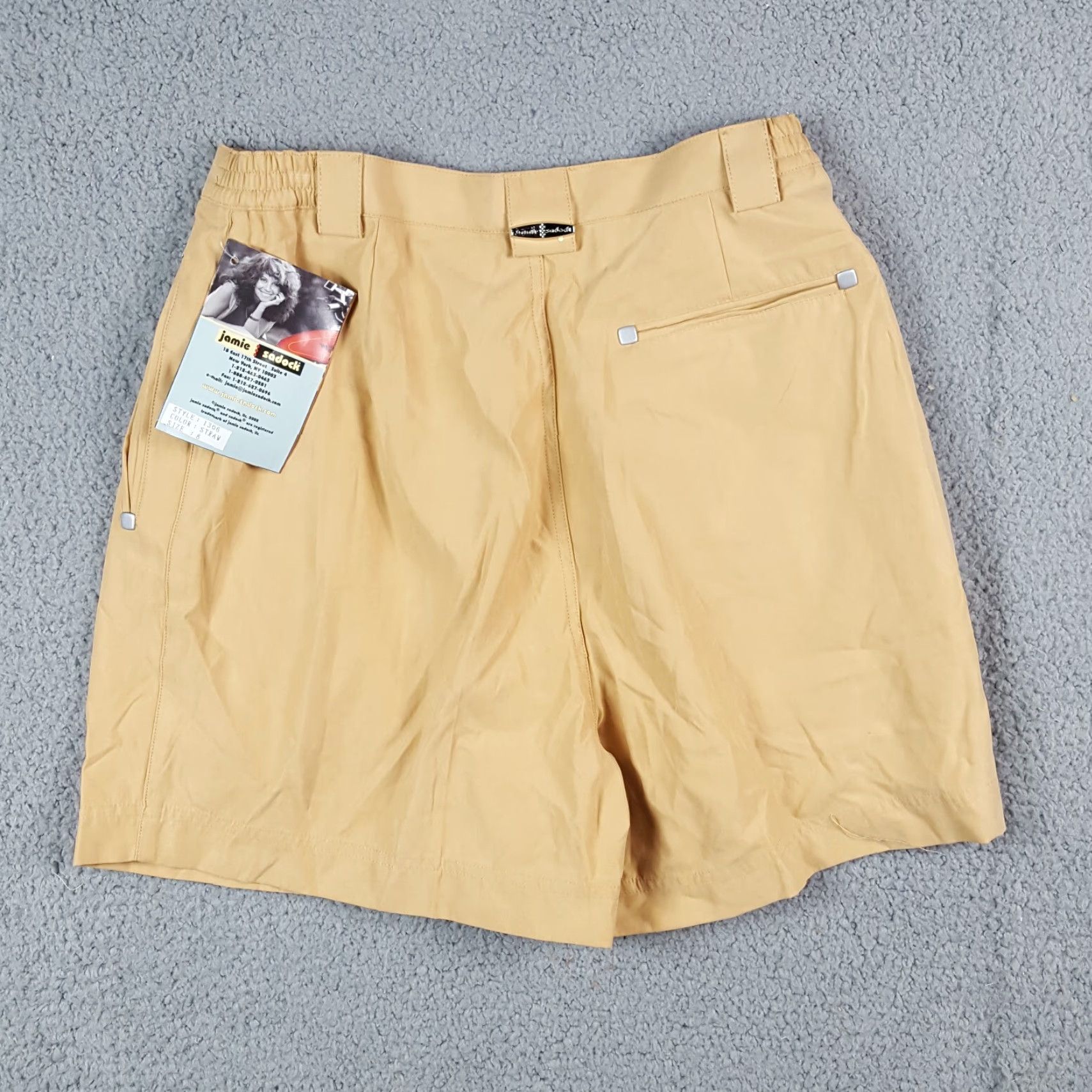 Vintage VINTAGE Jamie Sadock Women's Golf Shorts Size 8 High Waist Chino Casual Retro 90s 00s Beige Size 30" / US 8 / IT 44 - 3 Thumbnail