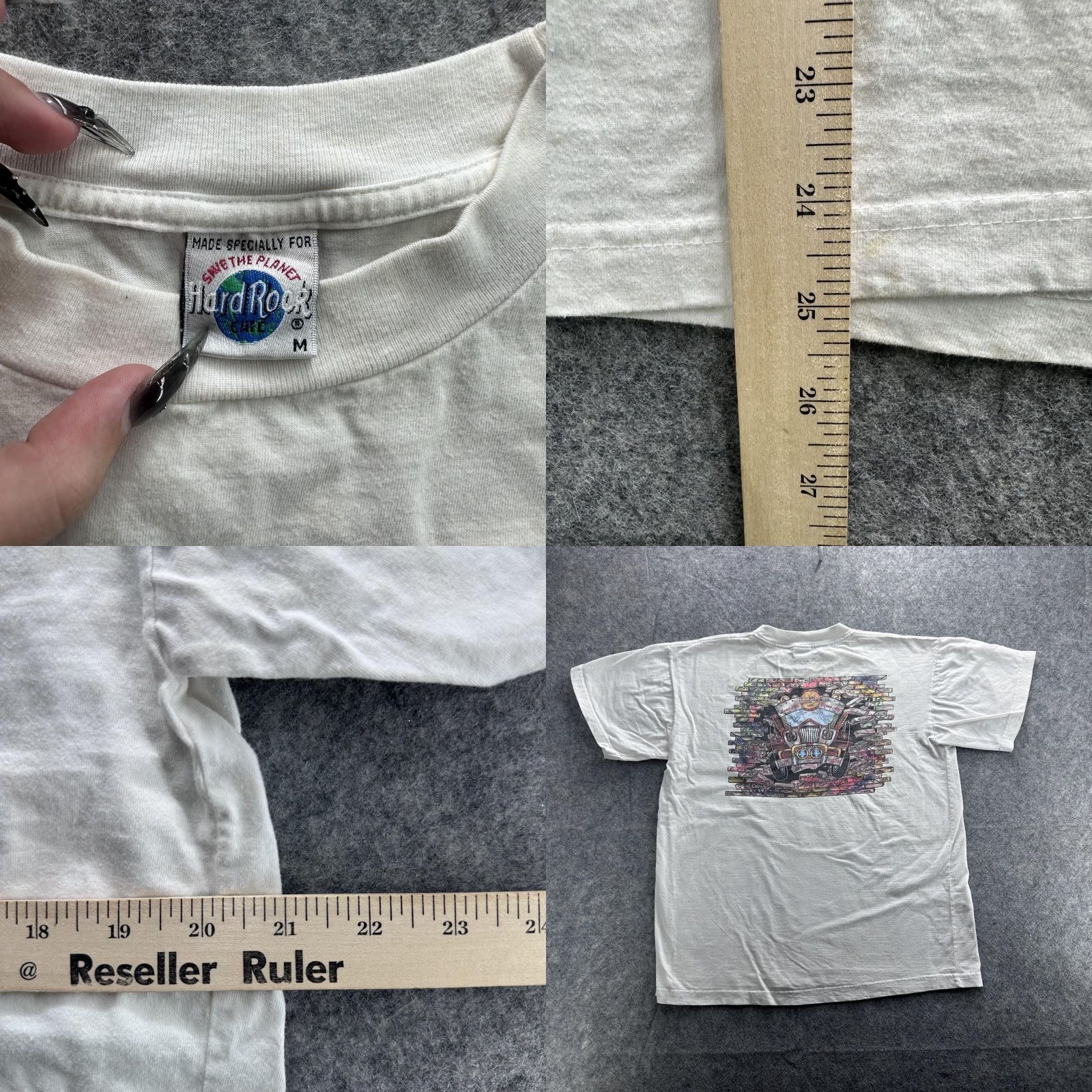 Hard Rock Cafe HARD ROCK CAFE T-Shirt Mens Medium White Graphic Print Short Sleeve Music Travel Makati Philippines Size US M / EU 48-50 / 2 - 8 Thumbnail
