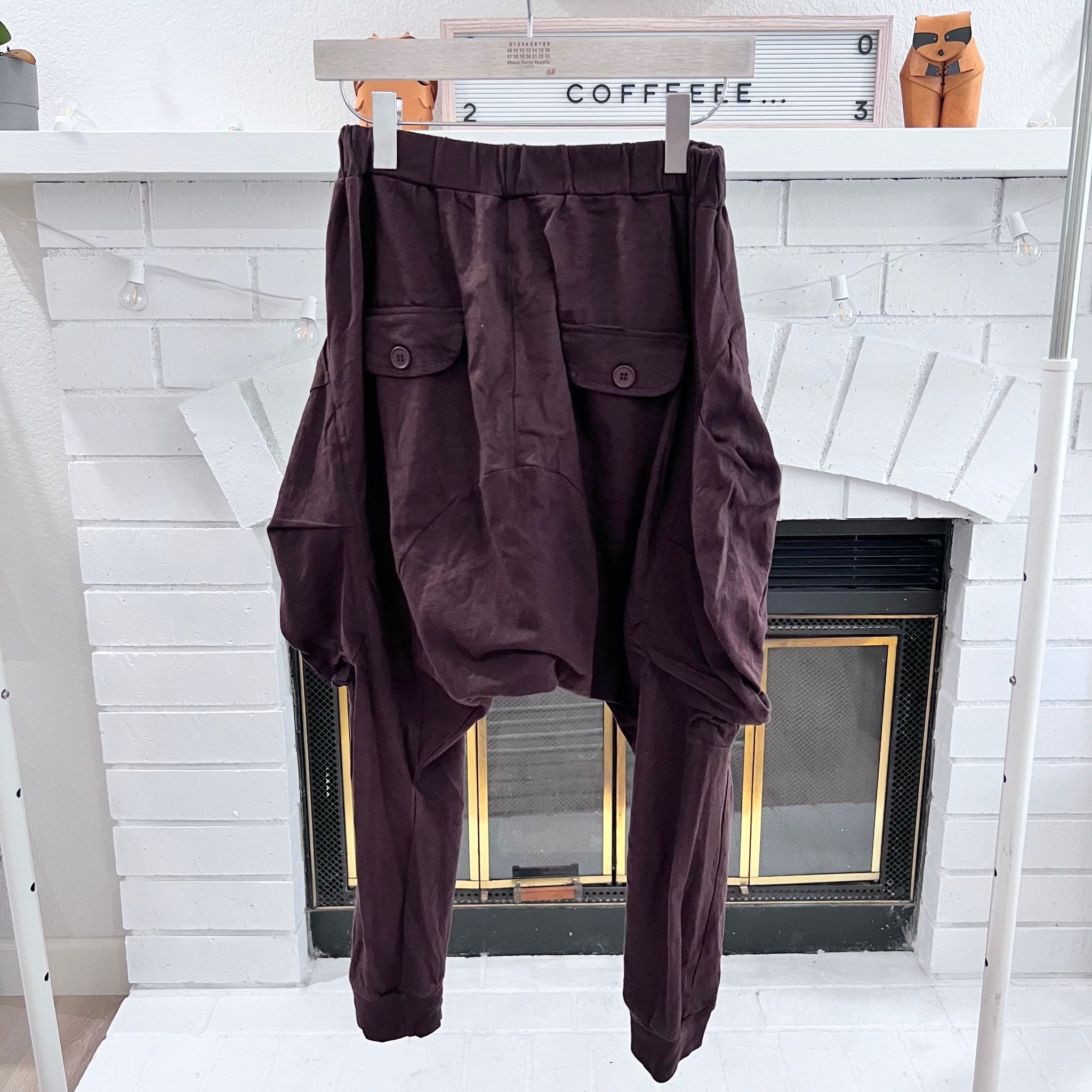 Other Balloon Thigh Cropped Back Pockets Cotton Cropped Sweatpants Size US 31 - 2 Thumbnail