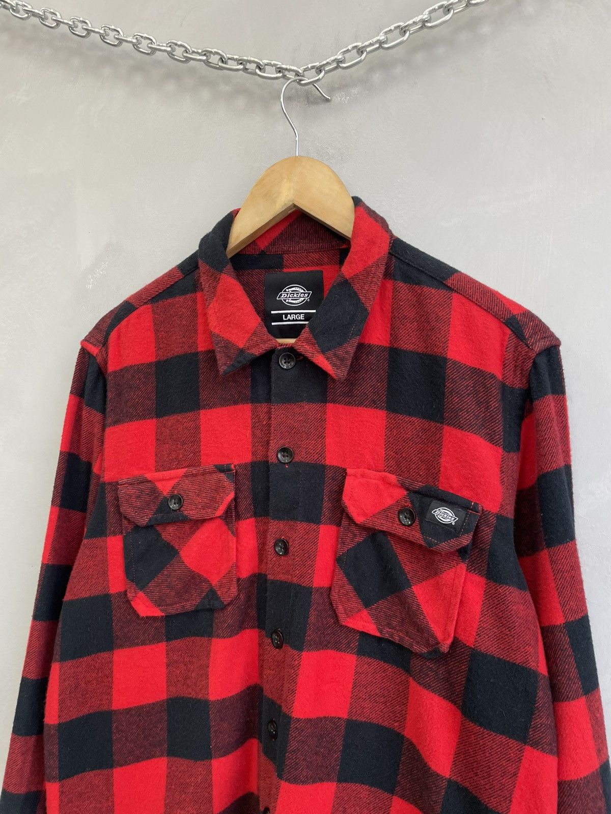 Dickies Skater retro vintage Dickies flannel shirt button up y2k Size US L / EU 52-54 / 3 - 2 Thumbnail