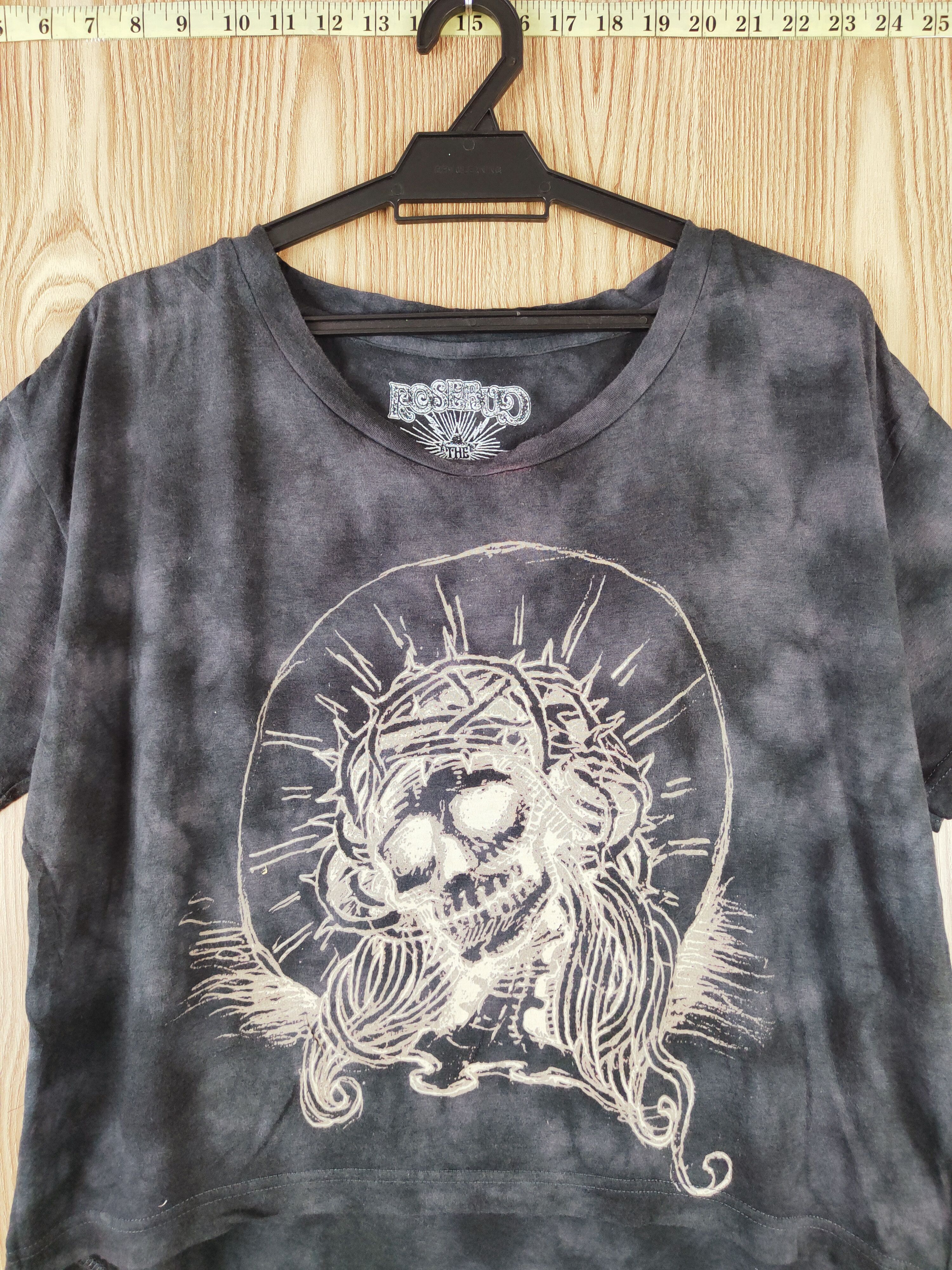 Japanese Brand Rosebud Black Short Sleeve T-shirts #W415 Size L / US 10 / IT 46 - 2 Thumbnail