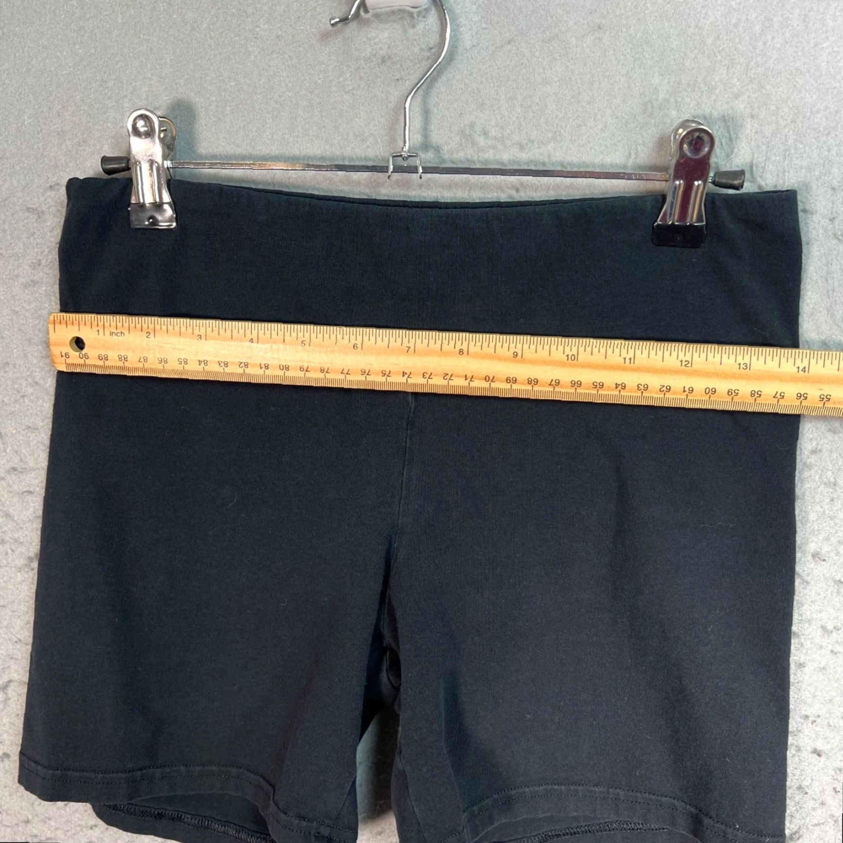 TNA Tna Womens Size Medium Black Cotton Blend High-Waisted Bike Shorts Shirt? Size 32" / US 10 / IT 46 - 4 Thumbnail
