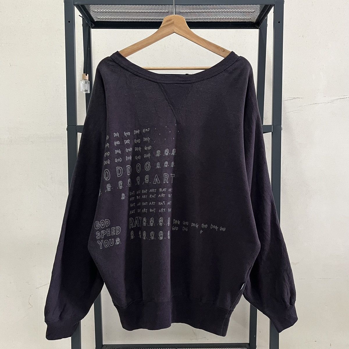 image of Vintage 90’S Hysteric Glamour God/dog Sweatshirt in Black, Women's (Size Large)