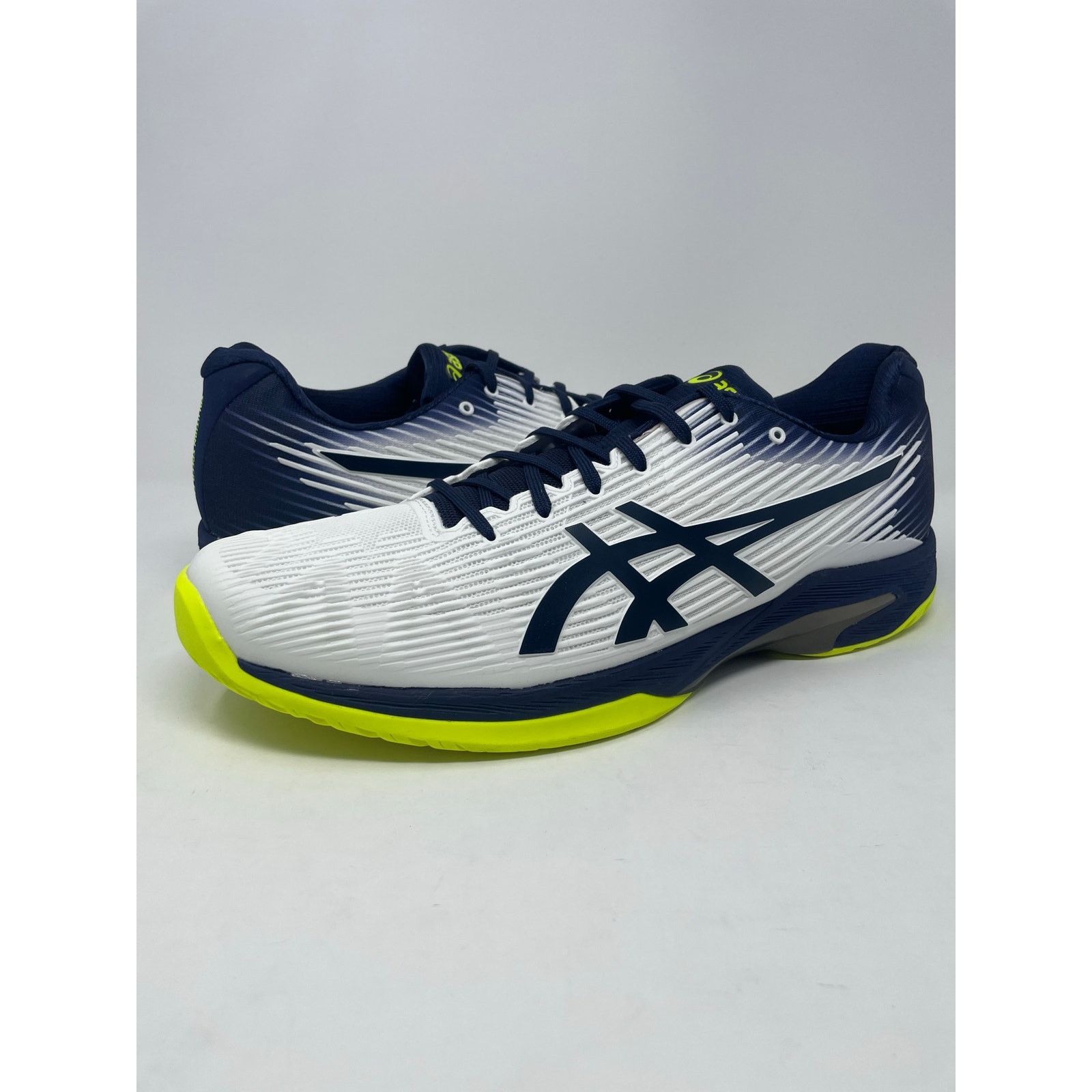 Asics Asics Solution Speed FF Tennis Shoes White Blue Mens Size 14 Size US 14 / EU 47 - 4 Thumbnail