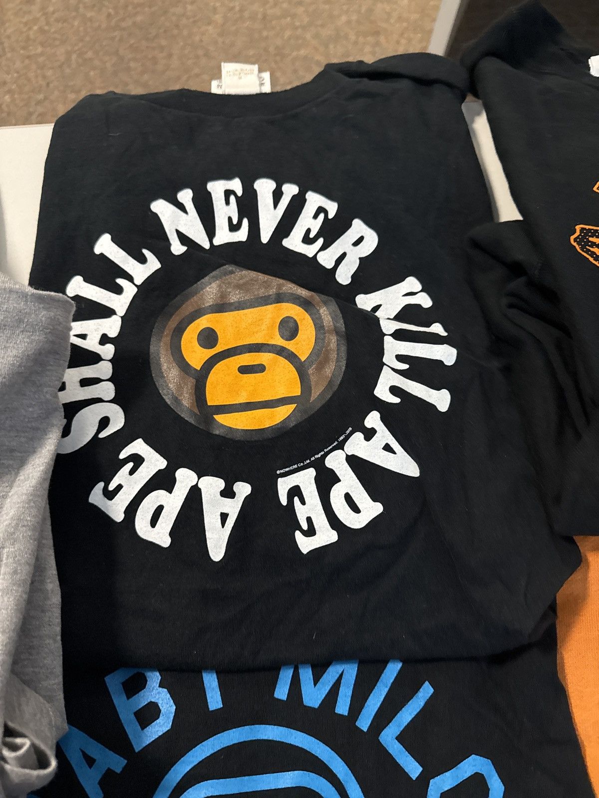 Bape A Bathing Ape “APE SHALL NEVER KILL APE” Graphic Tee Size US L / EU 52-54 / 3 - 1 Thumbnail