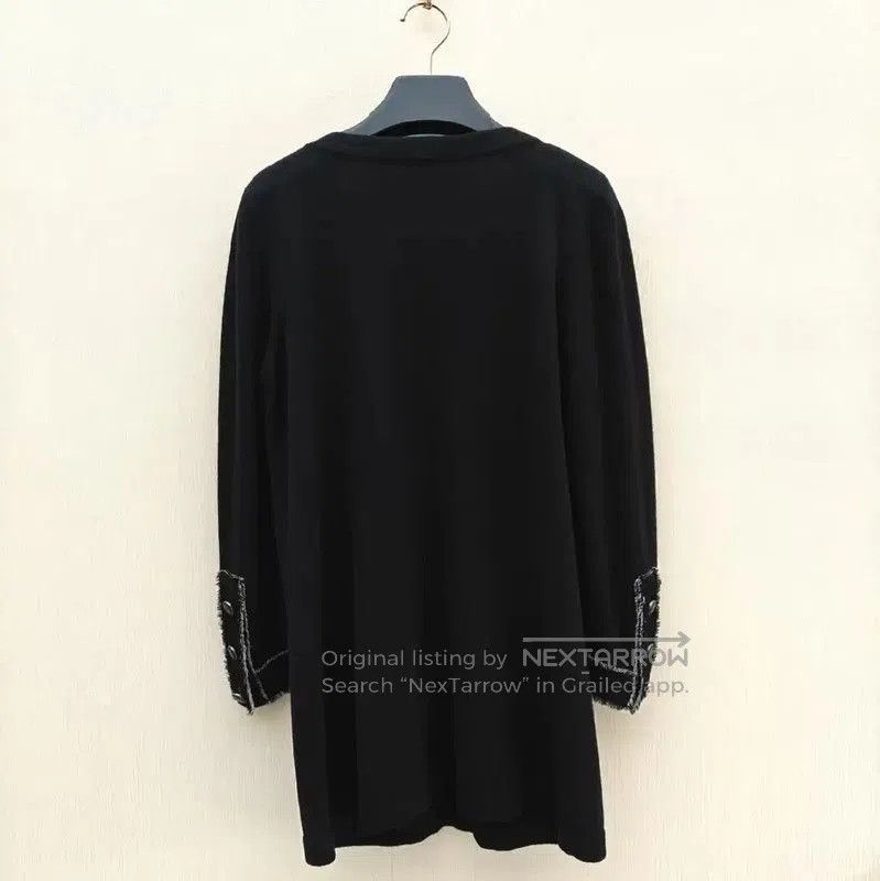 Chanel Chanel Black Wool Long Sleeve Dress . Size M / US 6-8 / IT 42-44 - 2 Thumbnail