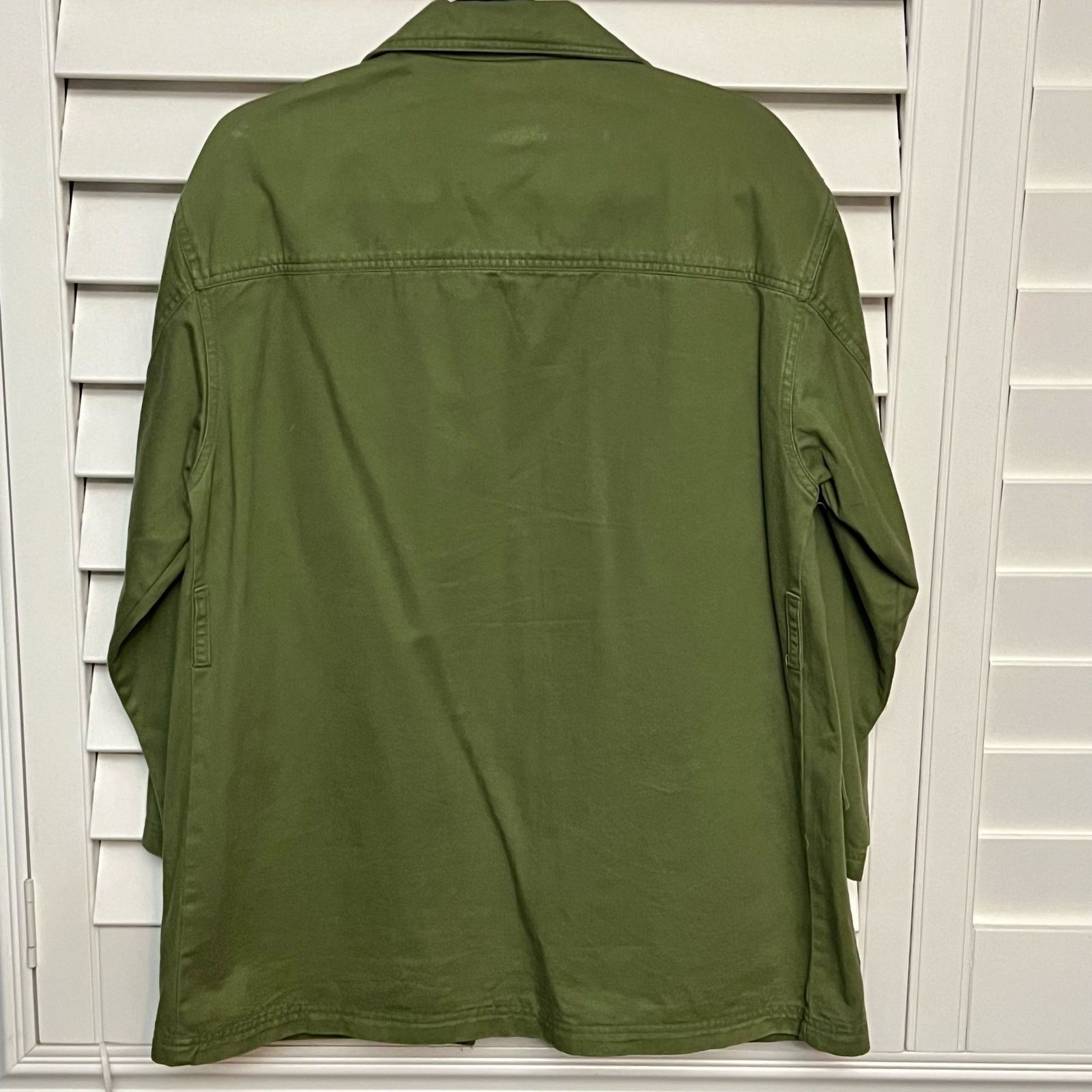 St. Johns Bay Jacket With Belt Long Sleeve Button Down Army Green Jacket Size M / US 6-8 / IT 42-44 - 2 Thumbnail