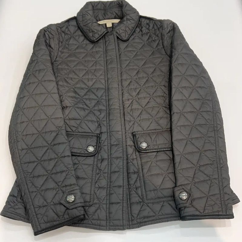 Burberry Burberry Quilted Gray Short Jacket for Women Size S / US 4 / IT 40 - 1 Thumbnail