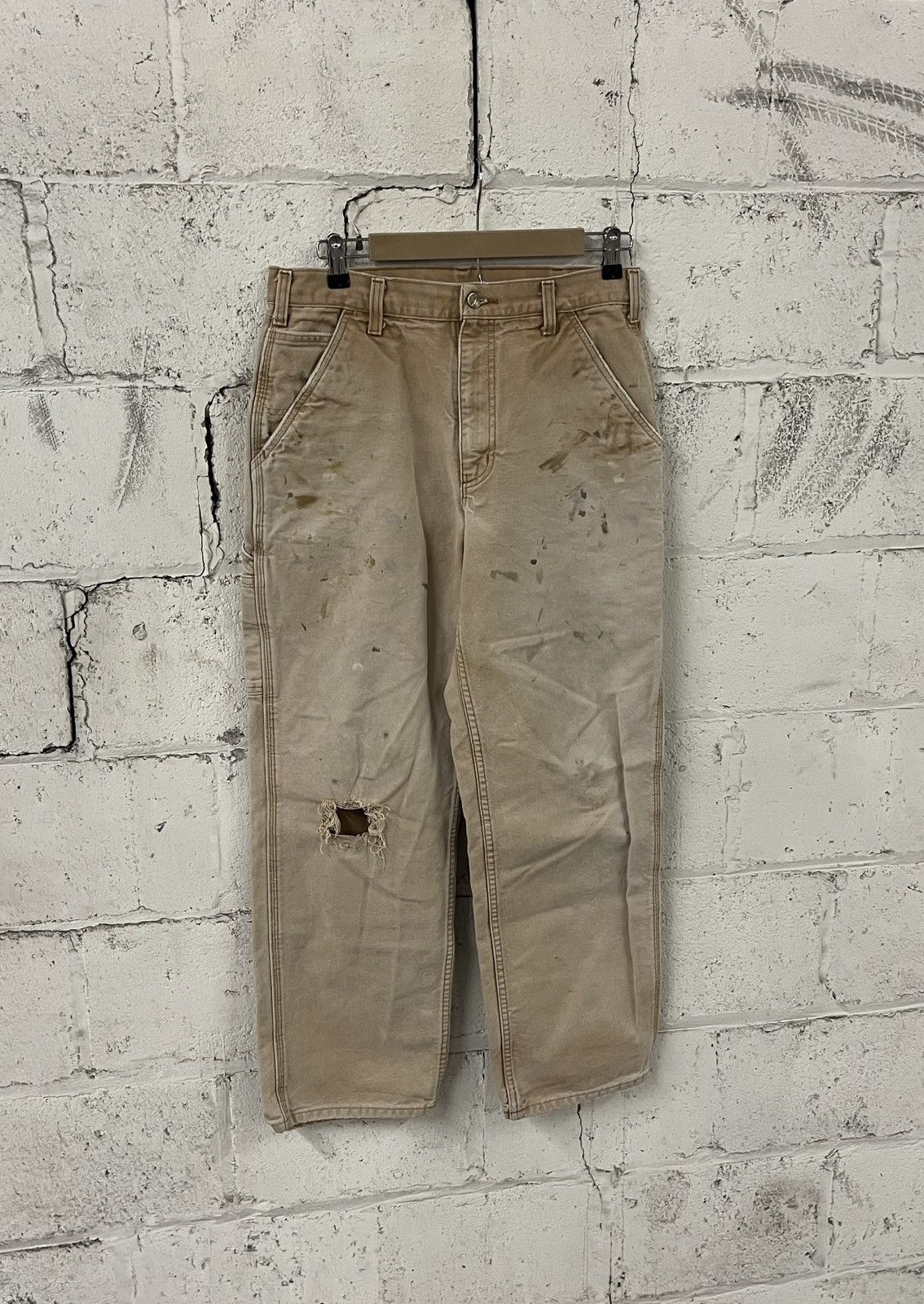 Carhartt Thrashed and faded carhartt carpanter pants skater grunge Size US 30 / EU 46 - 2 Thumbnail