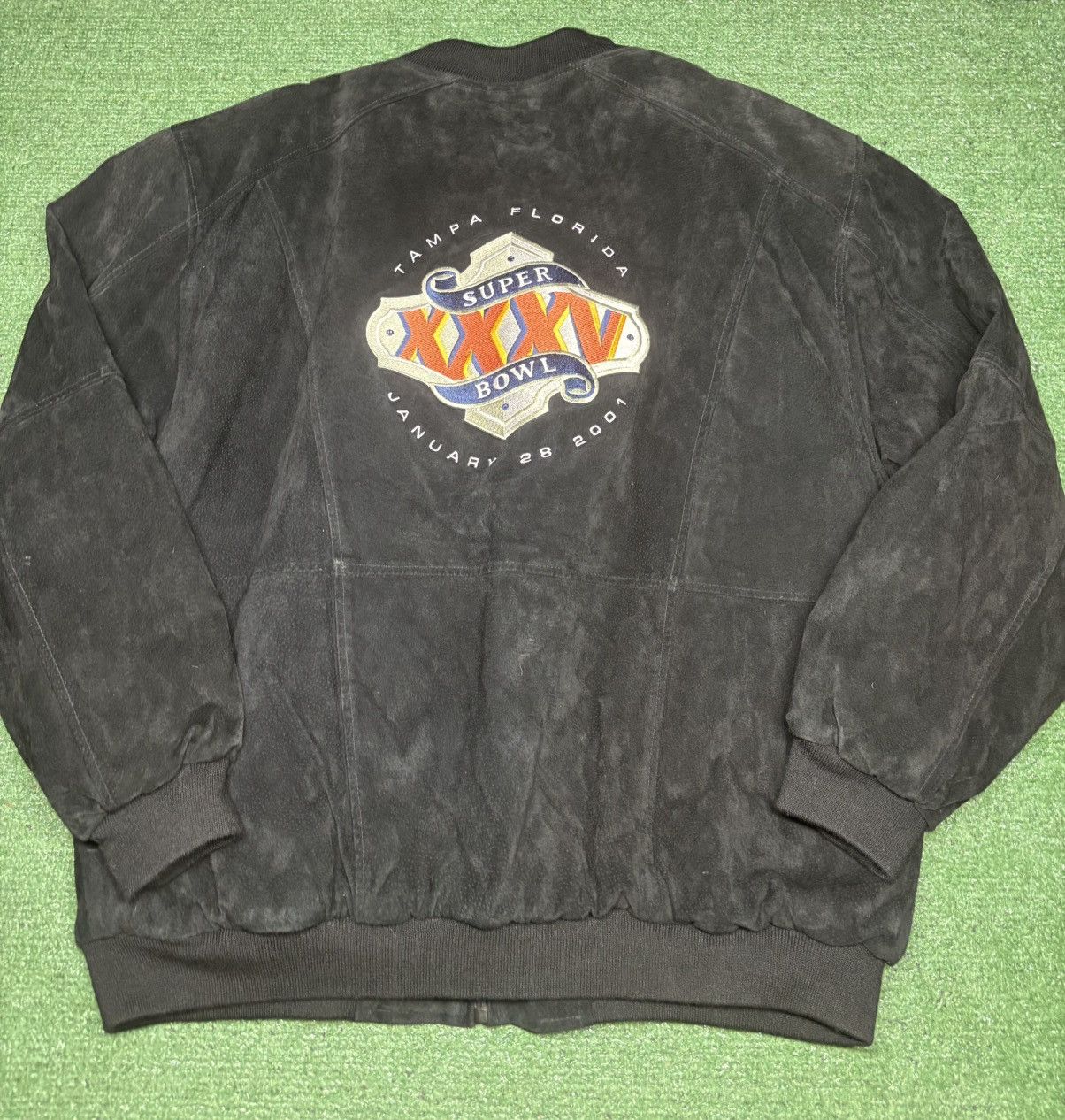 Jeff Hamilton Jeff Hamilton Super Bowl 2001 Bomber Jacket Size XL Suede Size US XL / EU 56 / 4 - 3 Thumbnail