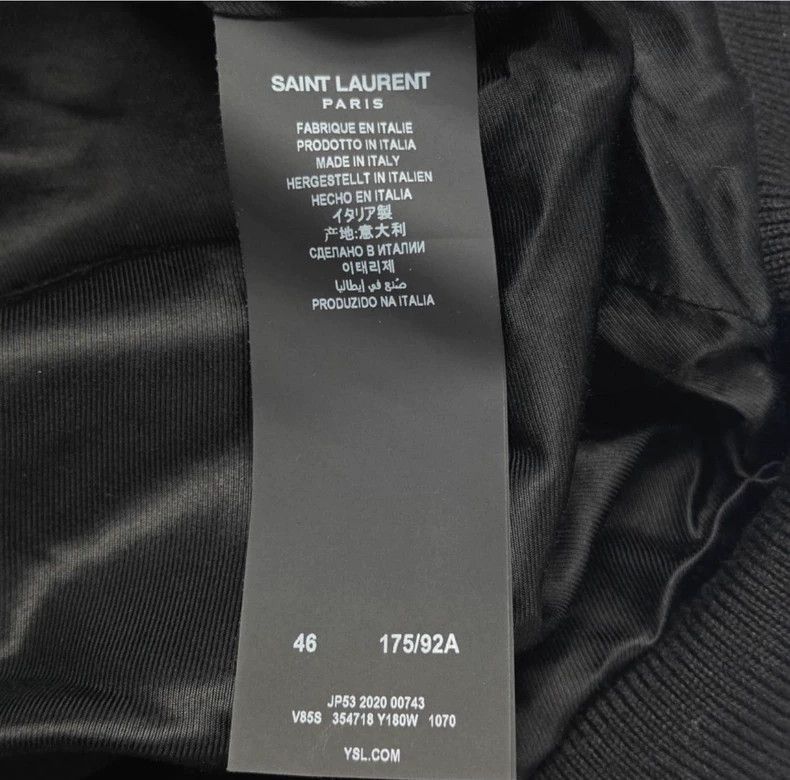 Saint Laurent Paris Saint Laurent Paris Classic baseball jacket-2506 Size US M / EU 48-50 / 2 - 2 Thumbnail