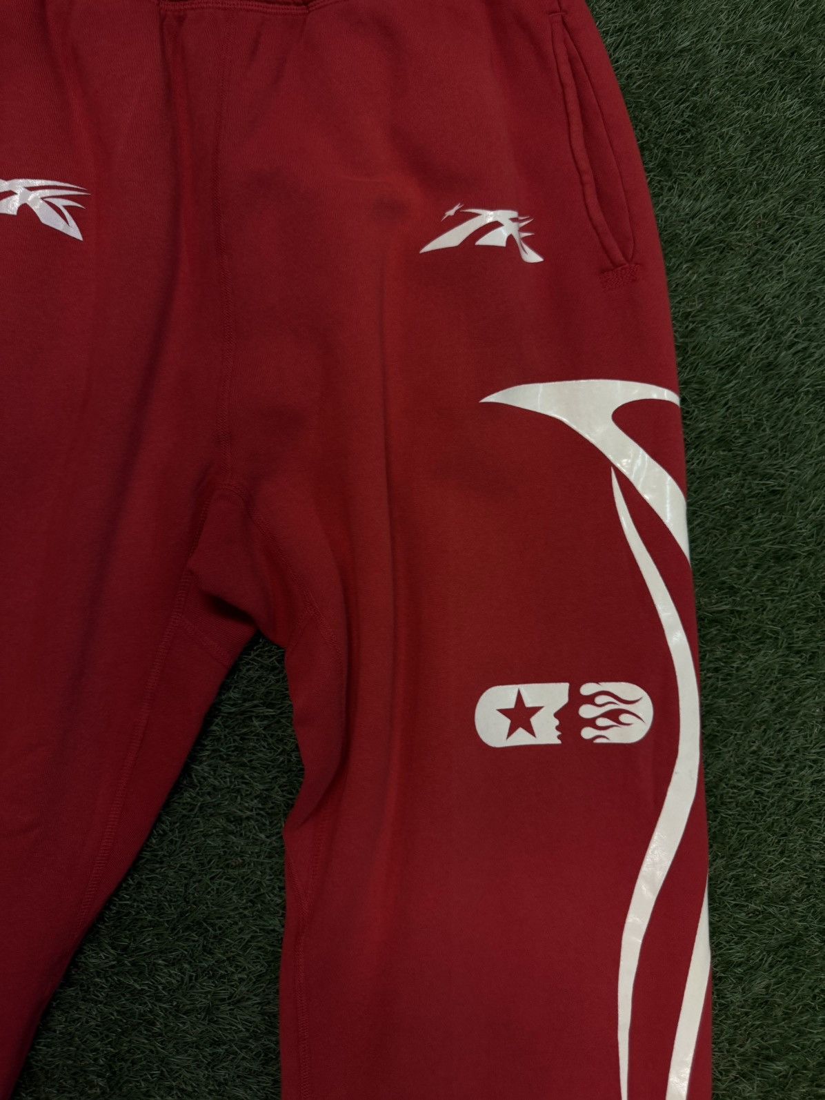 HELLSTAR Hellstar Sweatpants Red White Size XL Brand New Size US 34 / EU 50 - 7 Thumbnail