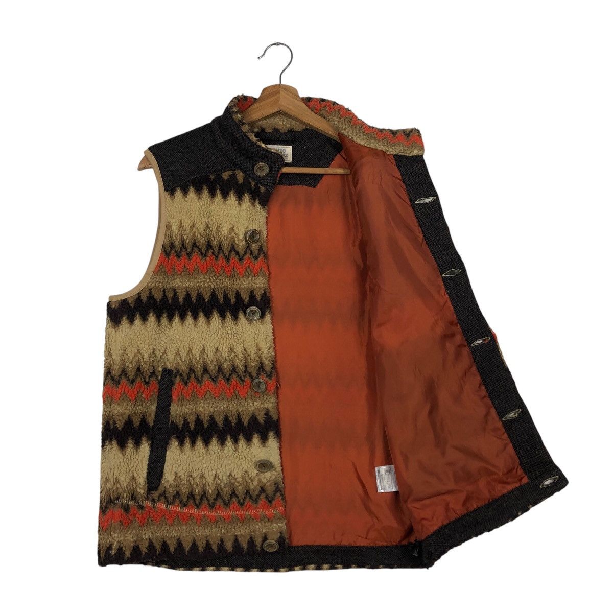Japanese Brand 📌Vintage Vest Navajo Native Design Neo Fleece Issey Miyake Size US L / EU 52-54 / 3 - 12 Thumbnail
