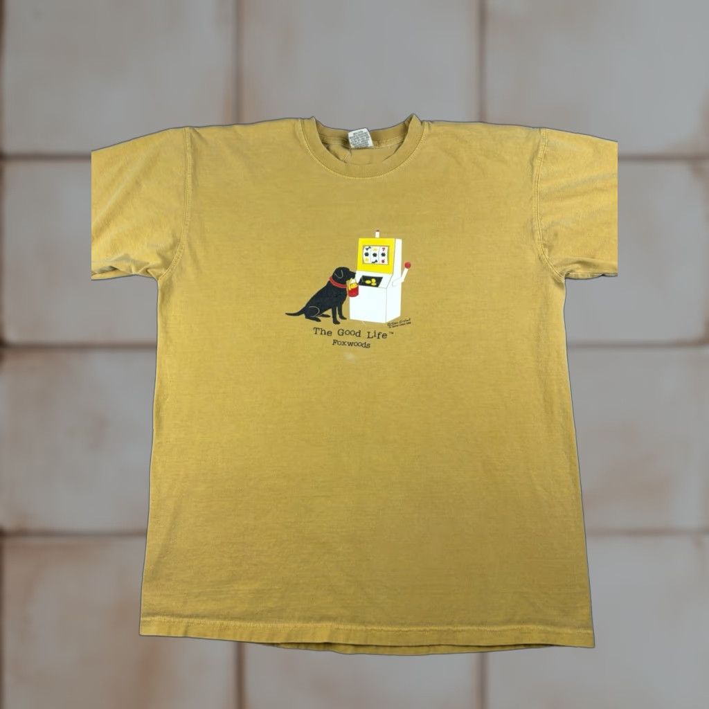 Vintage VINTAGE Foxwoods Casino T Shirt Men’s Large Yellow Dog Graphic Print Crew Neck Short Sleeve Cotton L Men Graphic Football?? Size US L / EU 52-54 / 3 - 1 Thumbnail