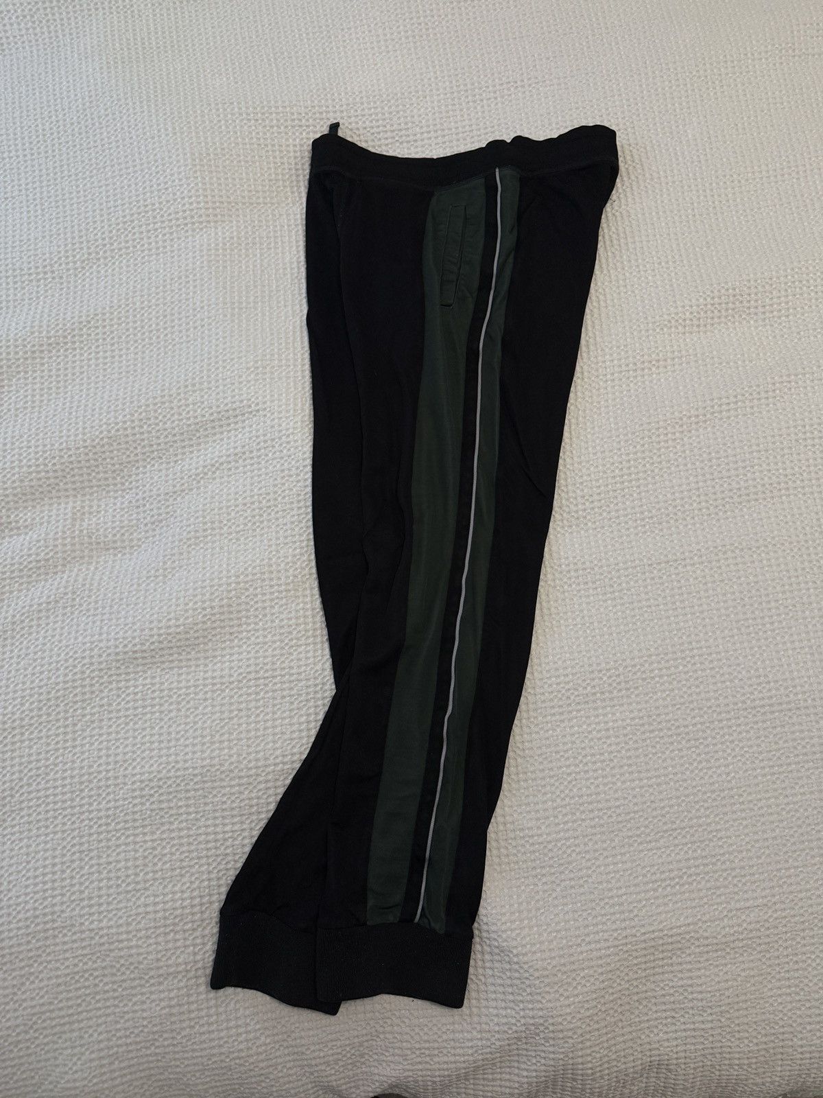 Lanvin LANVIN sweatpants trousers - pin stripe - black green Size US 32 / EU 48 - 4 Thumbnail