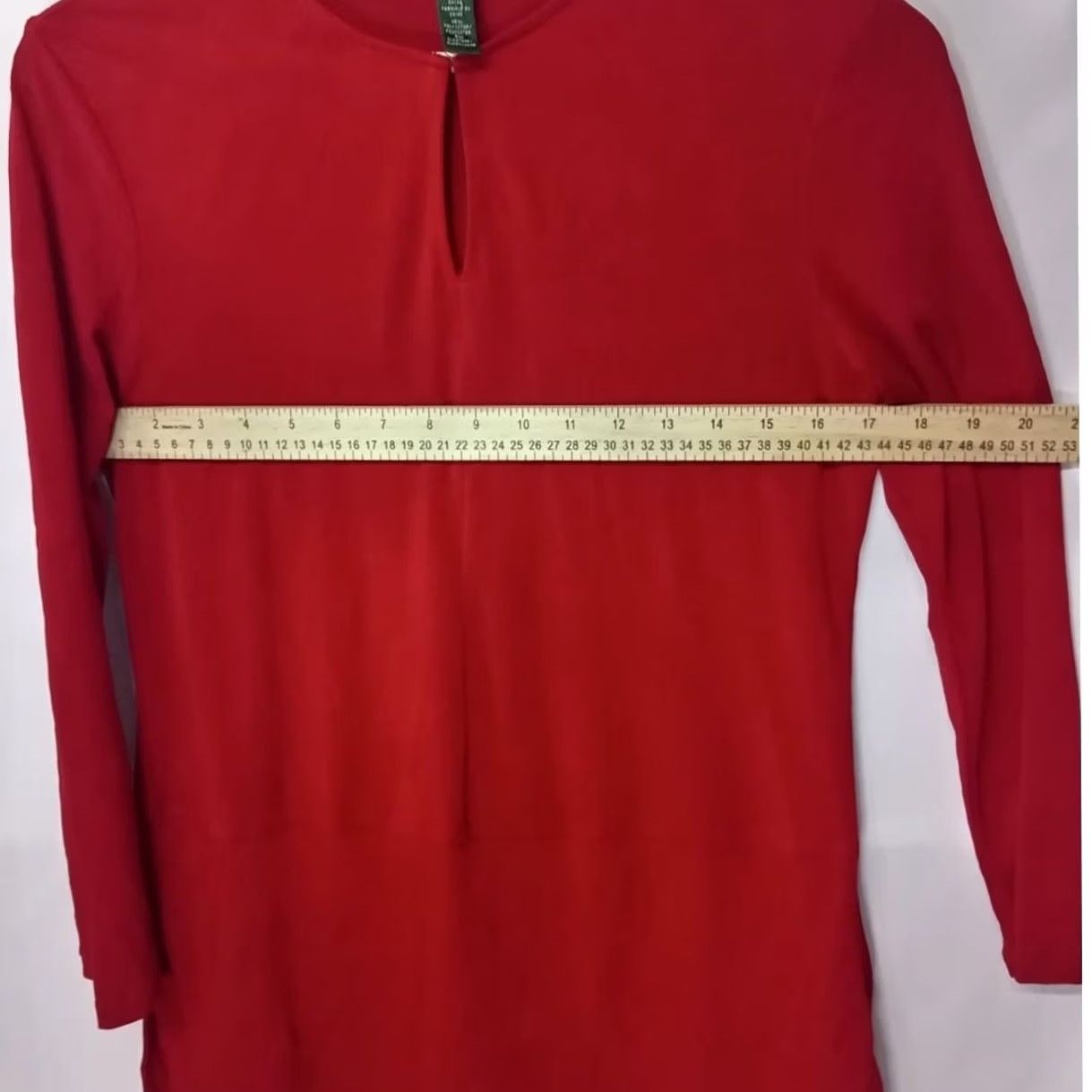 Ralph Lauren Lauren Ralph Lauren Red Knit Top Solid Crew Neck Long Sleeve Blouse Women Size S Size S / US 4 / IT 40 - 5 Thumbnail