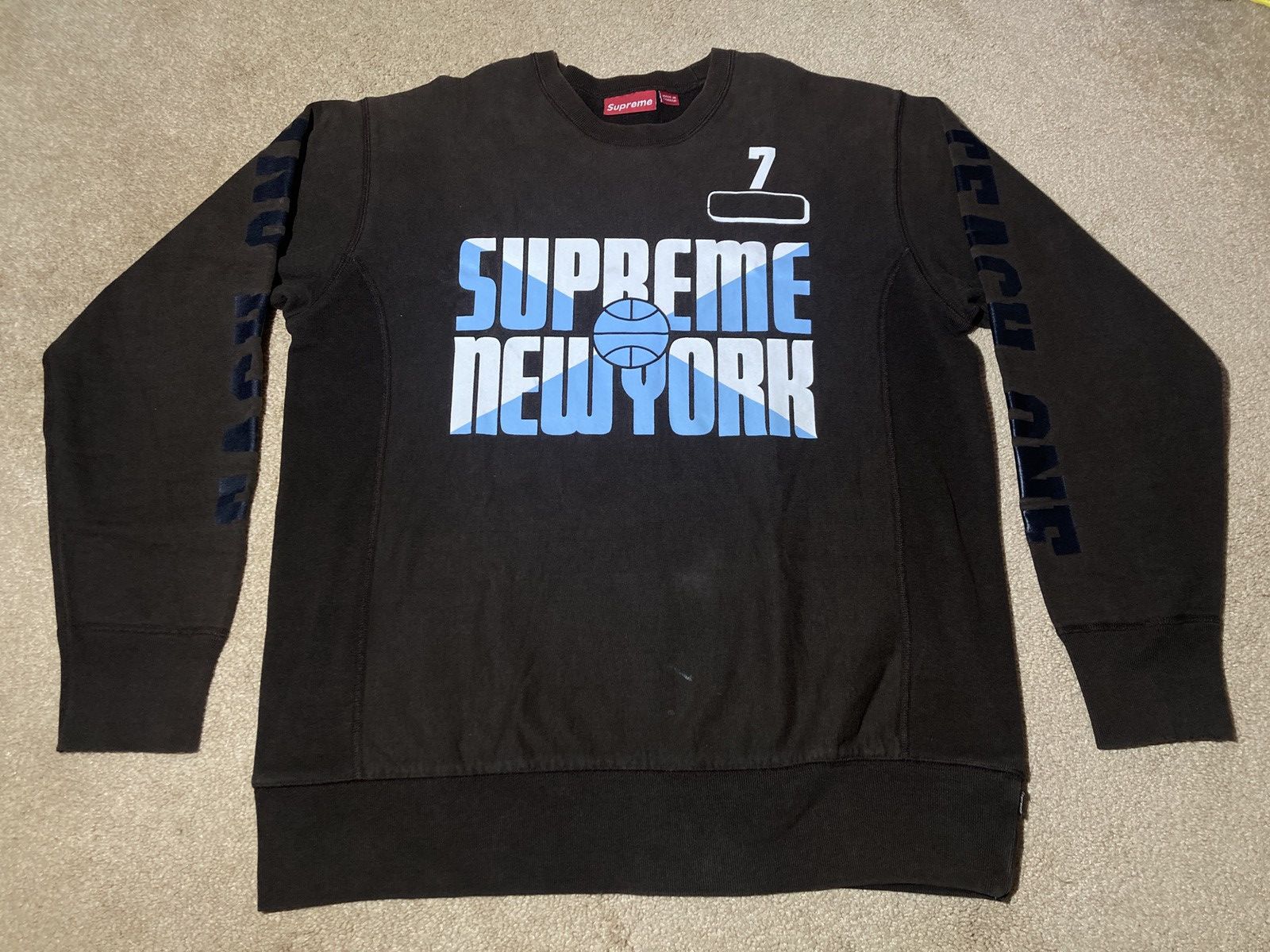 Supreme 2005 Supreme Higher Learning Brown Sweatshirt Each One Teach Size US L / EU 52-54 / 3 - 2 Thumbnail