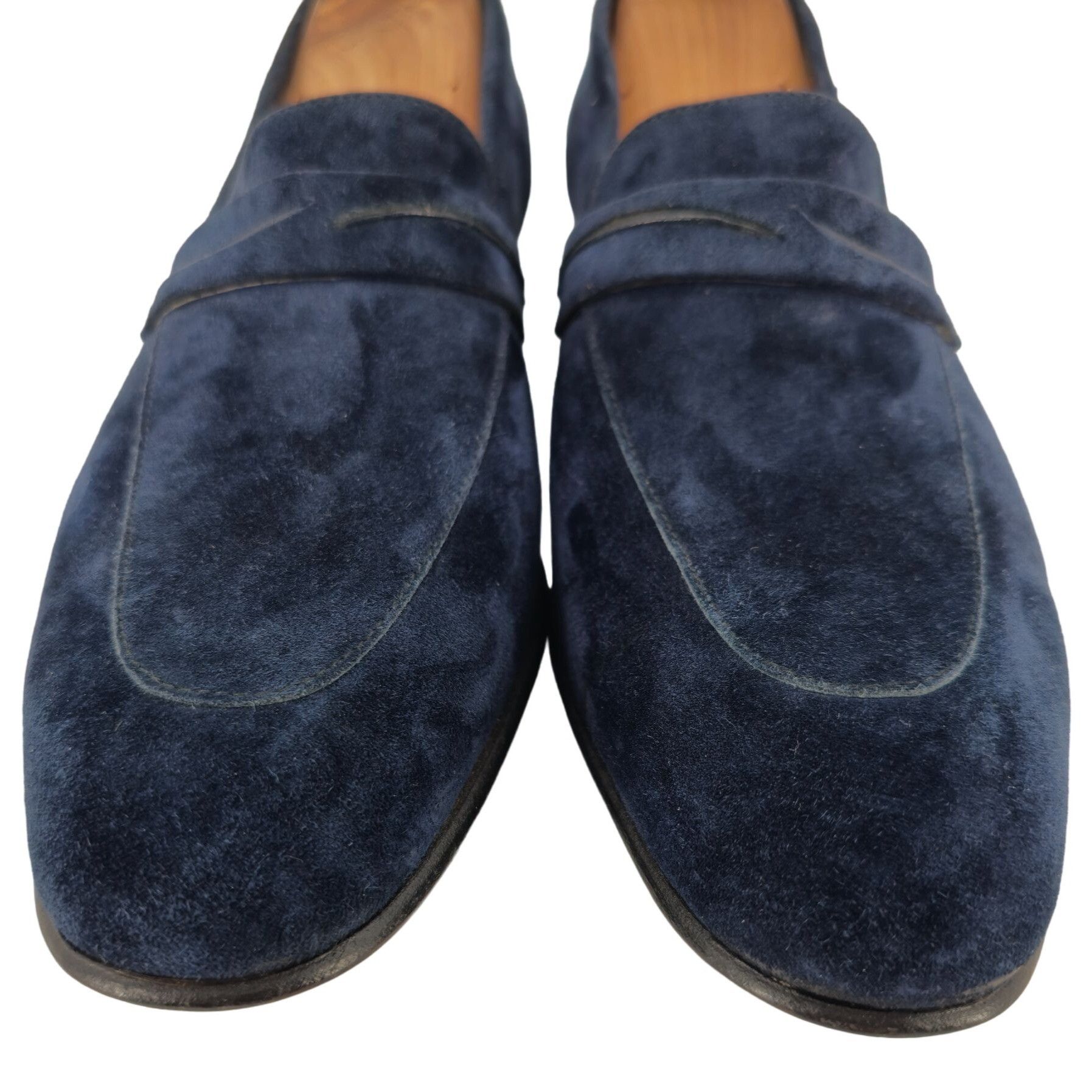 Pierre Cardin NEW Vintage Pierre Cardin Paris Navy Blue Suede Loafer 10 Size US 10 / EU 43 - 3 Thumbnail