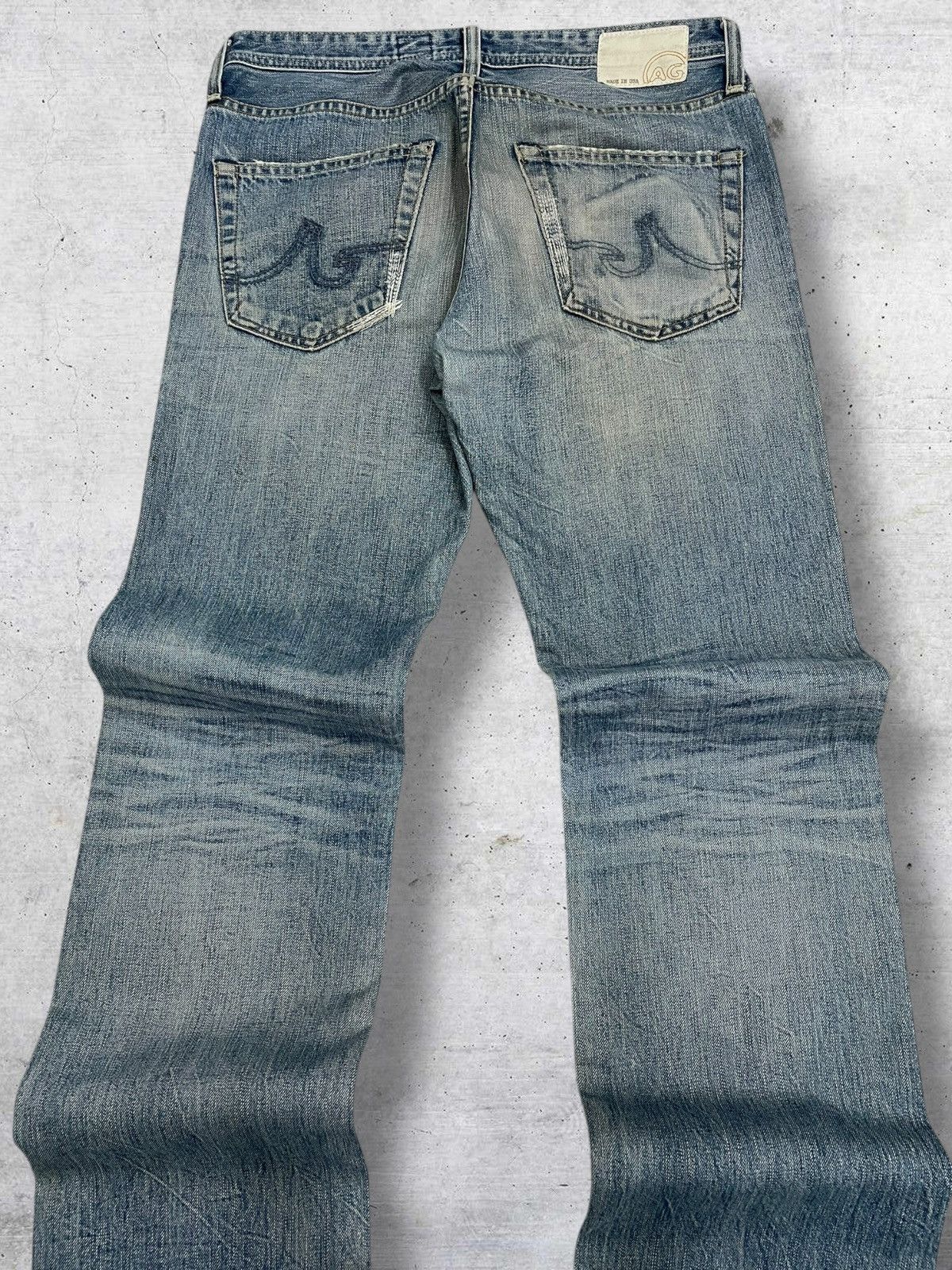 AG Adriano Goldschmied VINTAGE AG ADRIANO GOLDSHMIED MUDWASH RIPPING OG STYLE DENIM Size US 32 / EU 48 - 11 Thumbnail