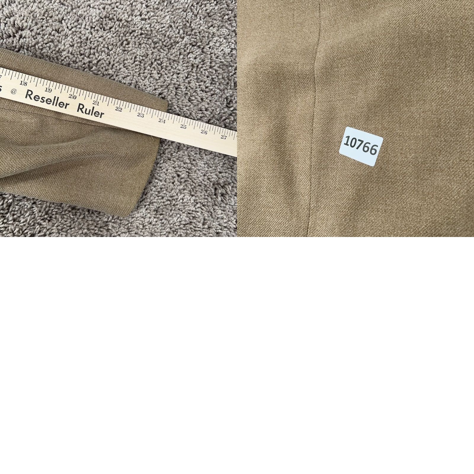 Vintage Savile Row Jacket Mens 44 Beige Carmel Suit Sport Coat Formal London Wedding Size 44R - 10 Thumbnail