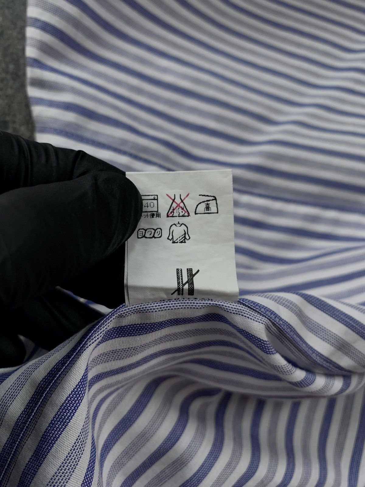 Issey Miyake Striped Camp Collar Shirt Size US L / EU 52-54 / 3 - 7 Thumbnail