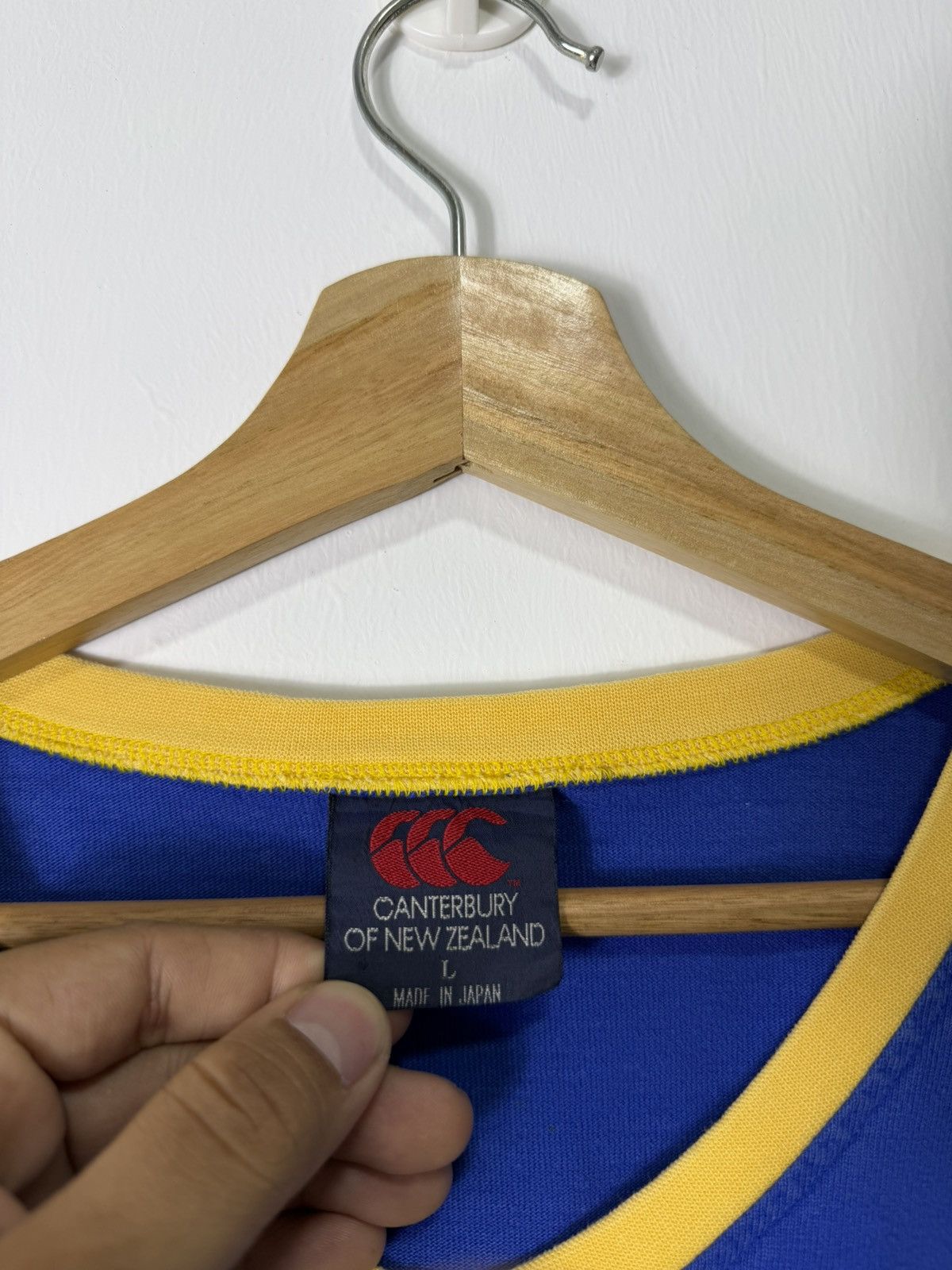 Canterbury of New Zealand Vintage Canterbury Rugby Logo Tee Size US L / EU 52-54 / 3 - 4 Thumbnail