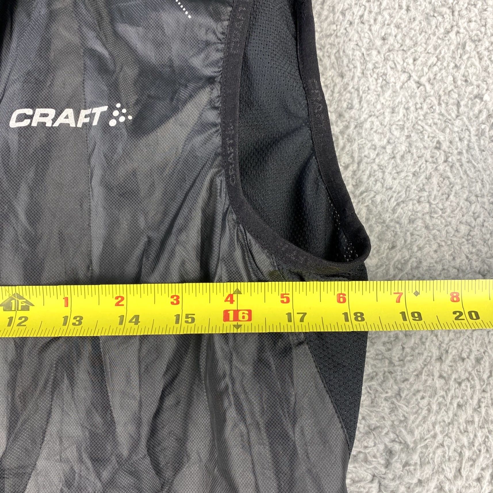 Vintage Craft Women XL Vest Black Windbreaker Zip Front Extra Light Jacket / 47-33 Size XL / US 12-14 / IT 48-50 - 5 Thumbnail