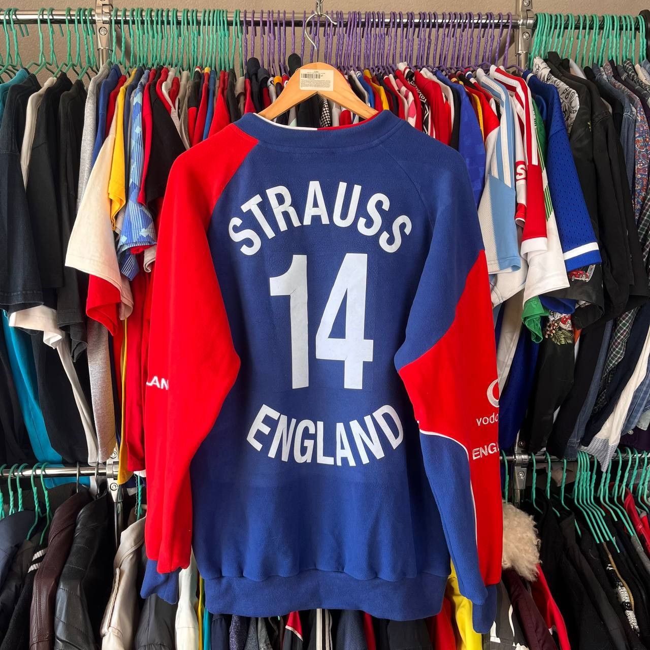 Vintage England Cricket Sweatshirt ODI Cap 180 Andrew Strauss Size US L / EU 52-54 / 3 - 2 Thumbnail