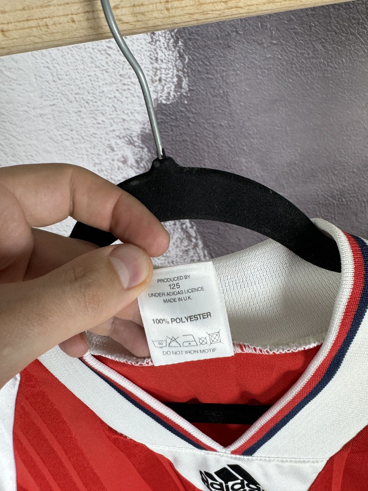 Adidas ORIGINAL ARSENAL 1992 1994 40-42" HOME SHIRT ADIDAS Jersey Size US L / EU 52-54 / 3 - 10 Thumbnail