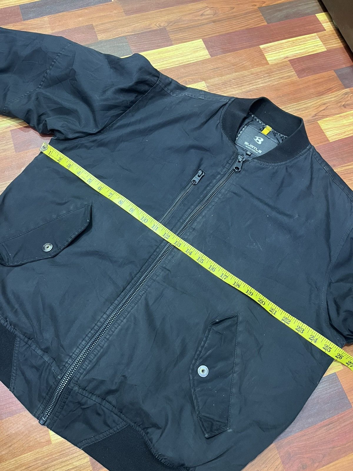 Japanese Brand Burtle Workwear Bomber Jacket Black Tactical Size US L / EU 52-54 / 3 - 11 Thumbnail