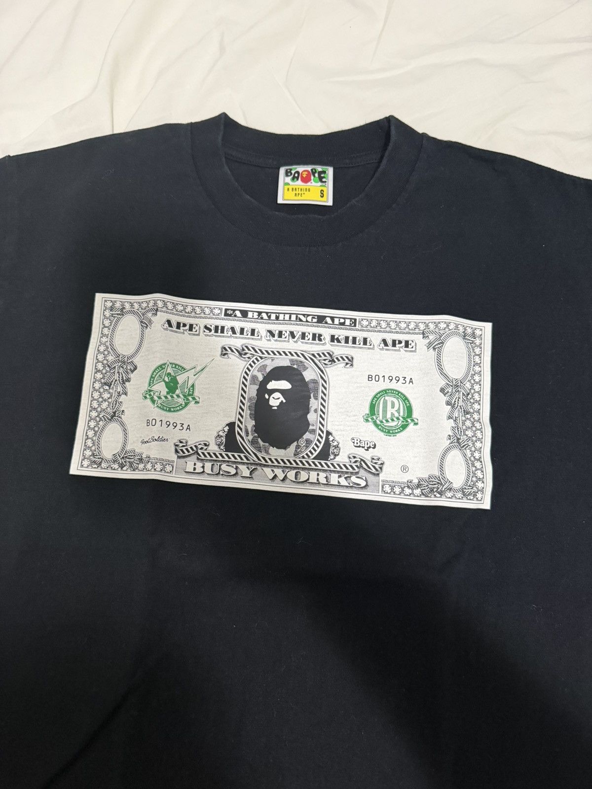 Bape Bape Banknote Tee Size US S / EU 44-46 / 1 - 1 Thumbnail