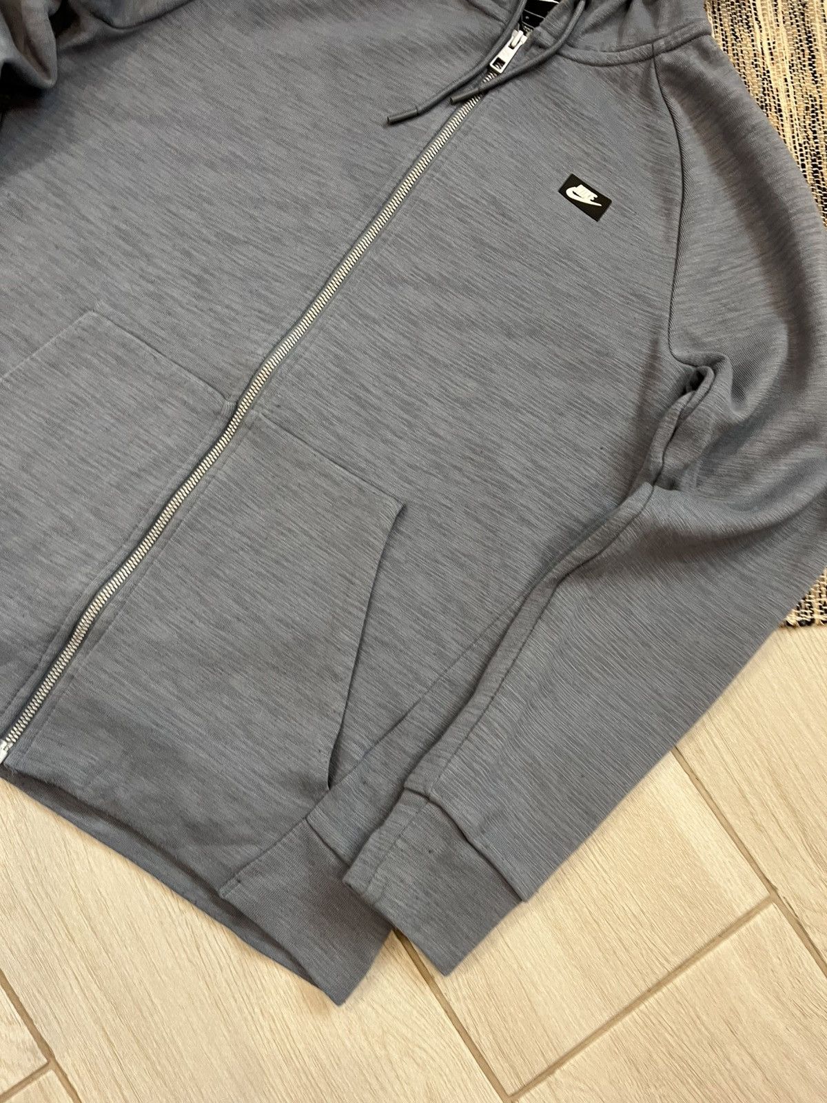 Nike × Vintage Nike Modern zip Hoodie blue minimalistic sweatshirt Size US S / EU 44-46 / 1 - 4 Thumbnail