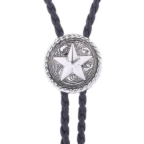 VIBE Vintage Star Leather Rope Bolo Tie Size ONE SIZE - 6 Thumbnail