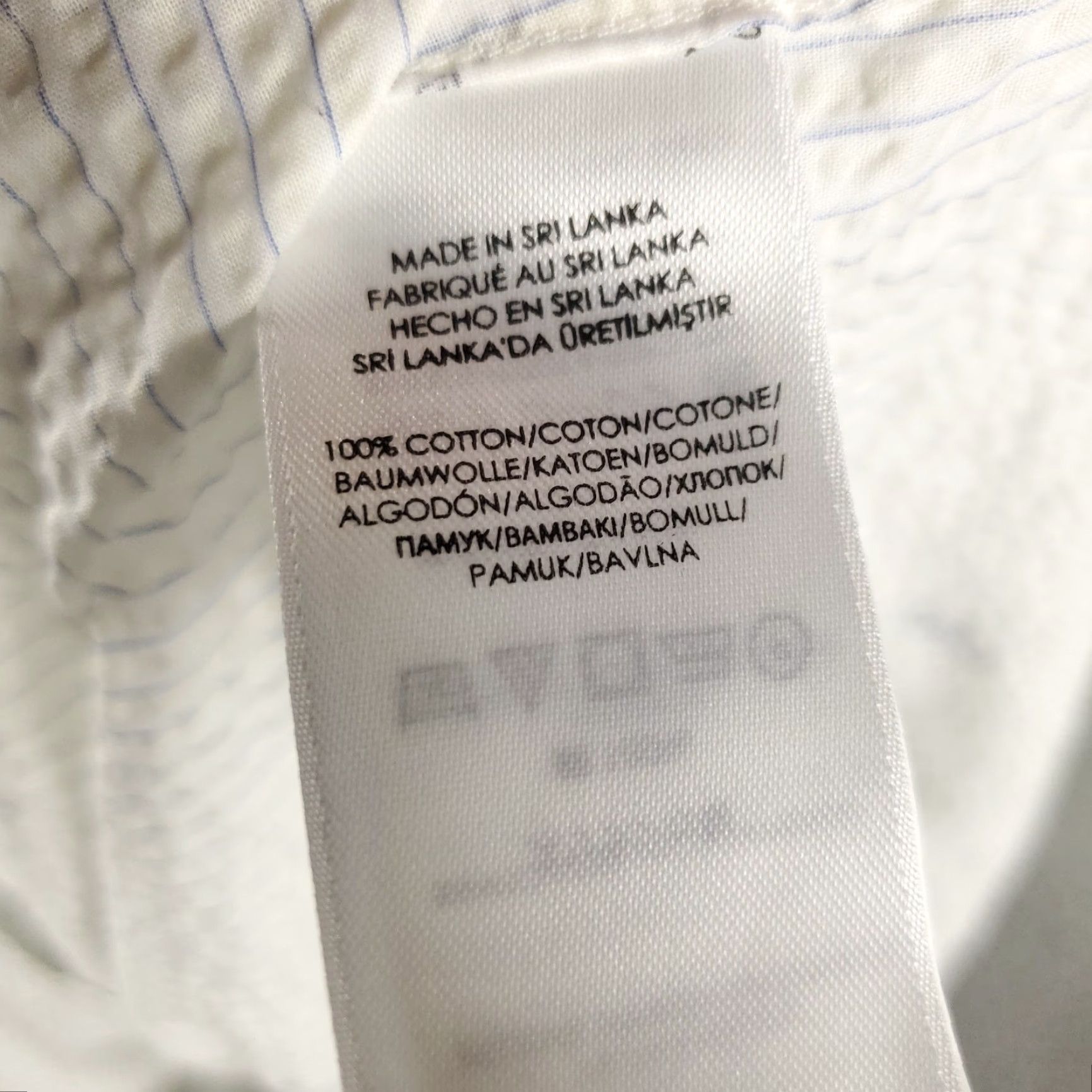 Ralph Lauren Ralph Lauren Shirt Mens Large White Striped Seersucker Button Up Short Sleeve Size US L / EU 52-54 / 3 - 7 Thumbnail