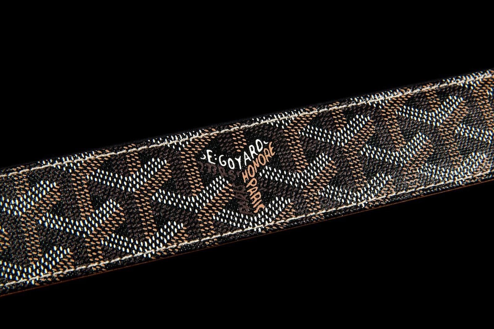 Goyard MAISON GOYARD FLORIDA BELT BLACK TAN Size 90/36 Size ONE SIZE - 1 Thumbnail