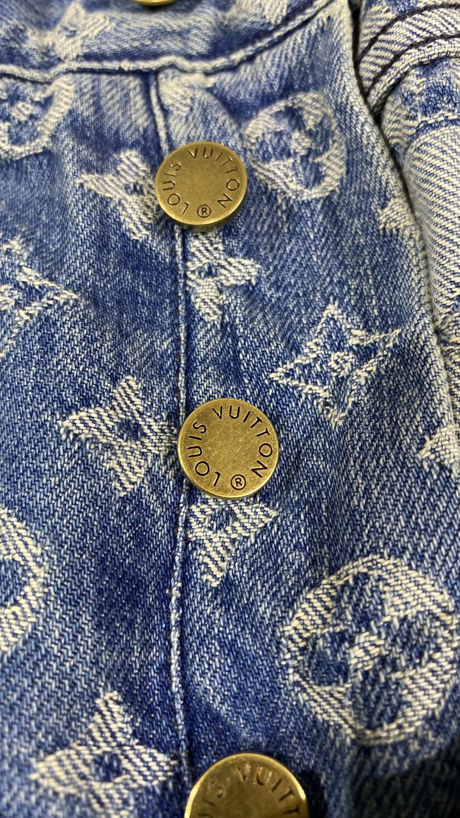 Louis Vuitton × Supreme Louis Vuitton X SUPREME 1 OF 1 Sample Carpenter Denim Jeans Size US 30 / EU 46 - 8 Thumbnail