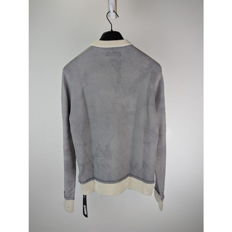 Amiri o1rshd1 Vintage Cashmere Crew Sweater in Grey Size US M / EU 48-50 / 2 - 10 Thumbnail