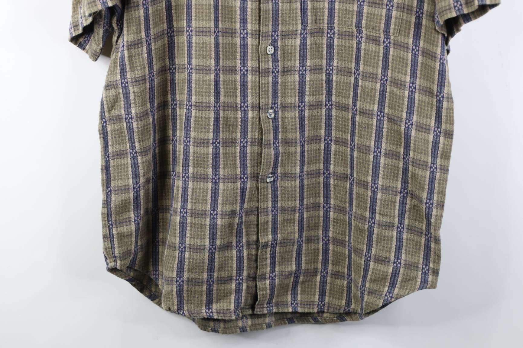 Vintage Vintage 90s The Territory Ahead Weave Button Shirt Plaid Size US M / EU 48-50 / 2 - 3 Thumbnail