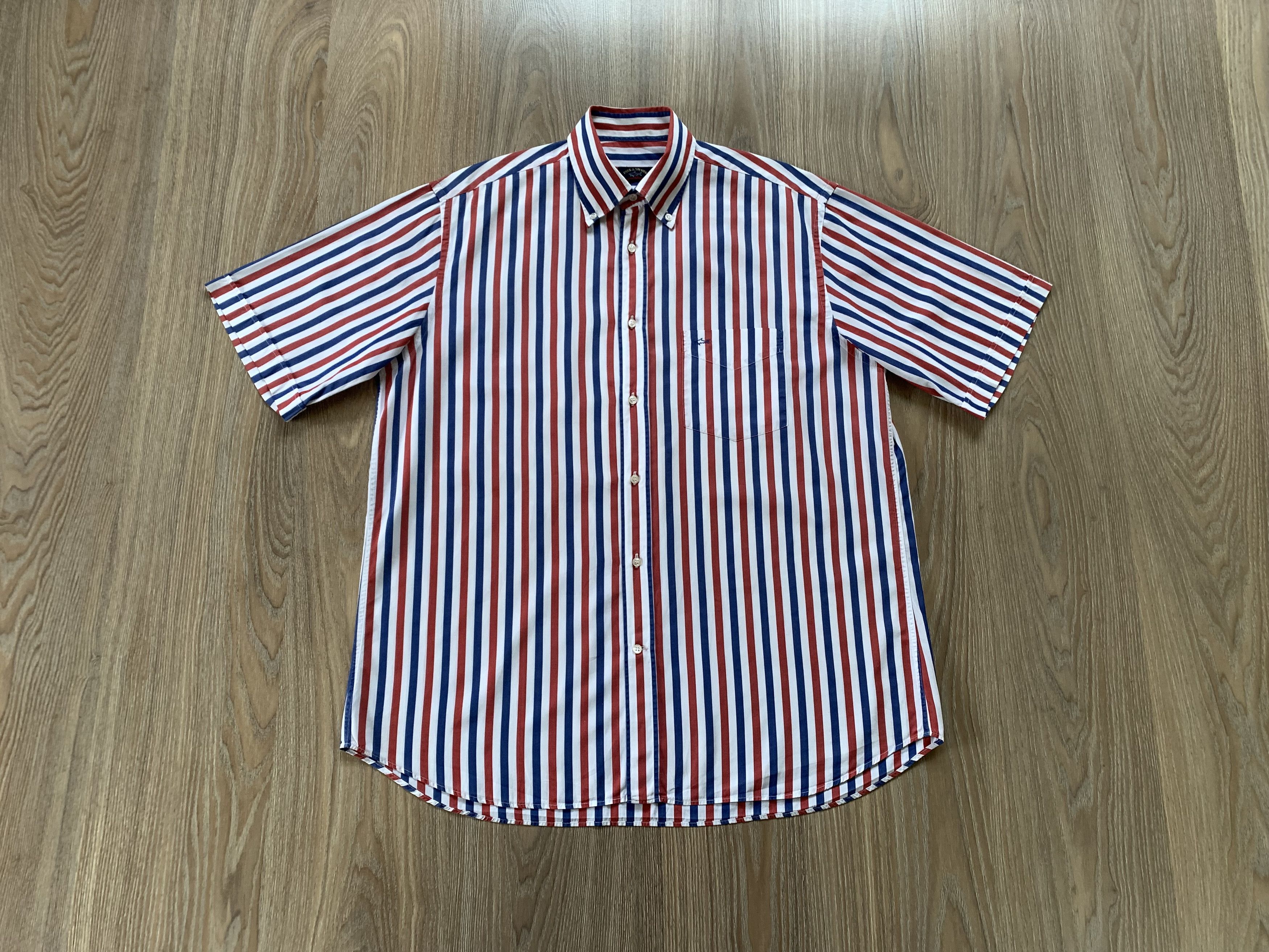 Paul & Shark Vintage Paul & Shark Yachting Cotton Stripe Shirt Size US M / EU 48-50 / 2 - 10 Thumbnail