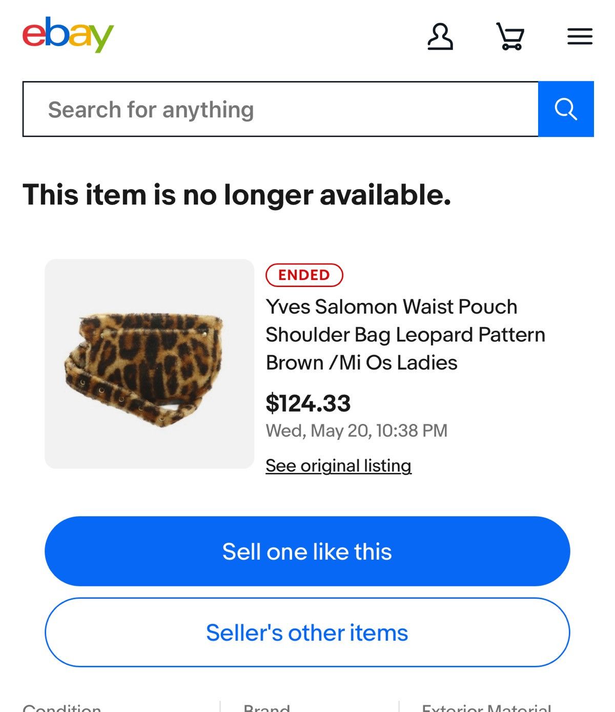 Yves Salomon YVES SALOMON | Waist Pouch, Shoulder Bag | Leopard Print Size ONE SIZE - 3 Thumbnail