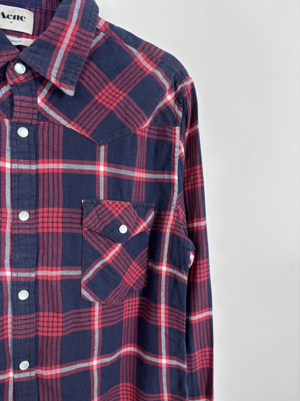 Acne Studios Acne Studios Western AW10 Men’s Pop Classics Flannel Shirt Size US M / EU 48-50 / 2 - 6 Thumbnail