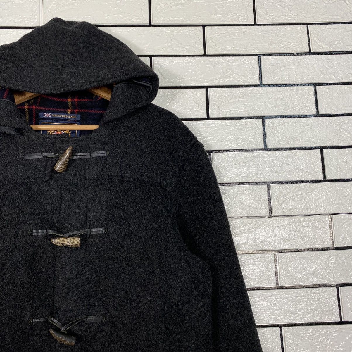 Gloverall 📌Vintage Wool Duffle Jacket Gloverall Made in England Tartan Size US M / EU 48-50 / 2 - 7 Thumbnail